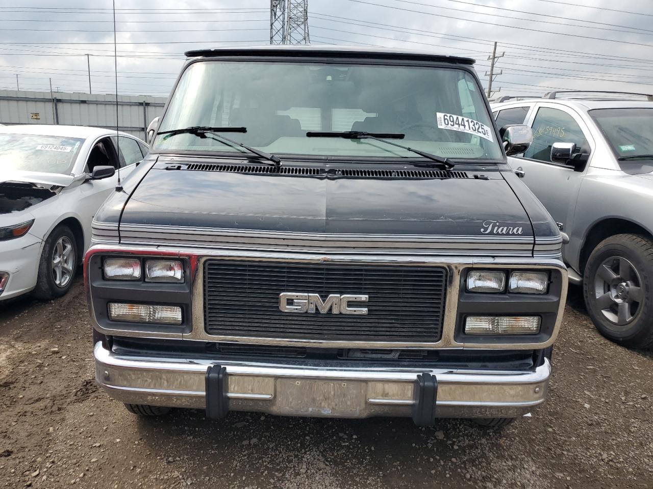 1995 Gmc Rally Wagon / Van G2500 Black vin: 1GDEG25K0SF526003