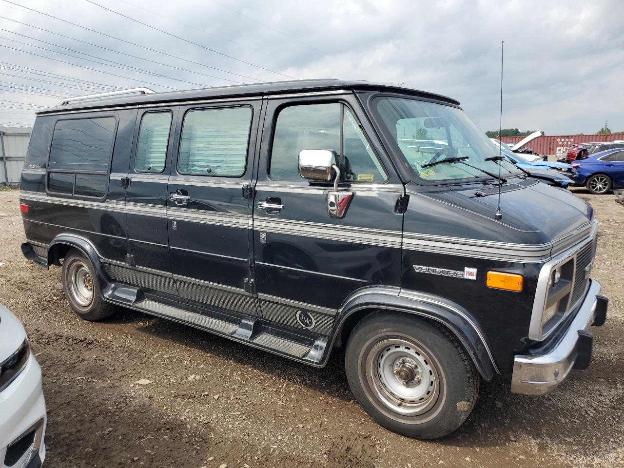 1995 Gmc Rally Wagon / Van G2500 Black vin: 1GDEG25K0SF526003