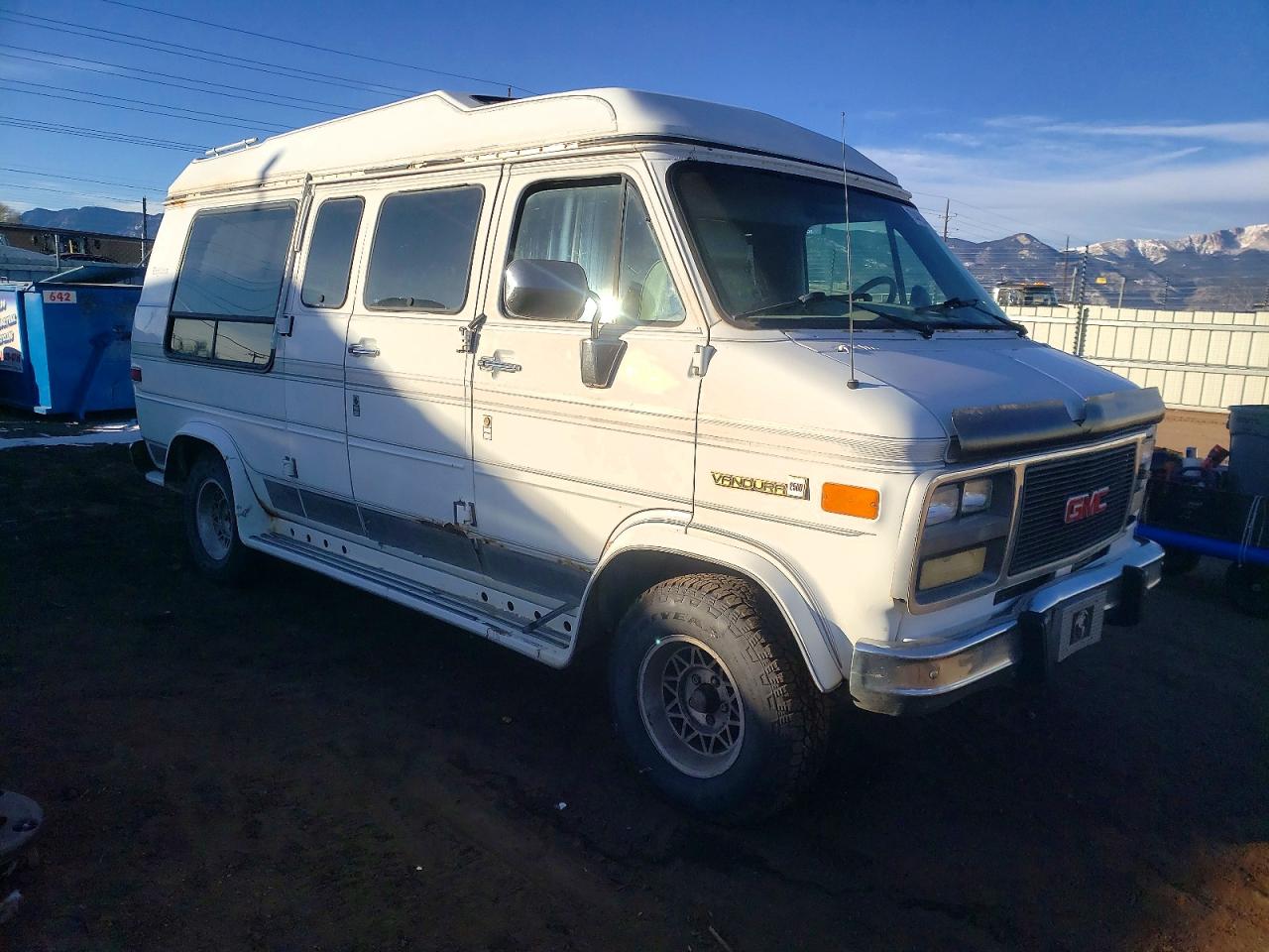 1995 Gmc Rally Wagon / Van G2500 White vin: 1GDEG25K0SF527412