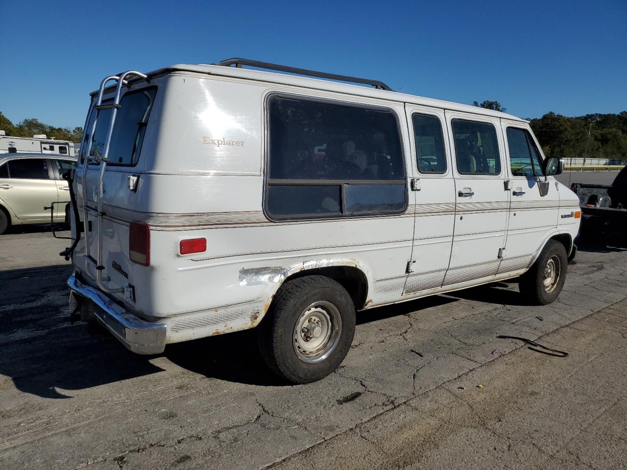 1995 Gmc Rally Wagon / Van G2500 White vin: 1GDEG25K1SF519626