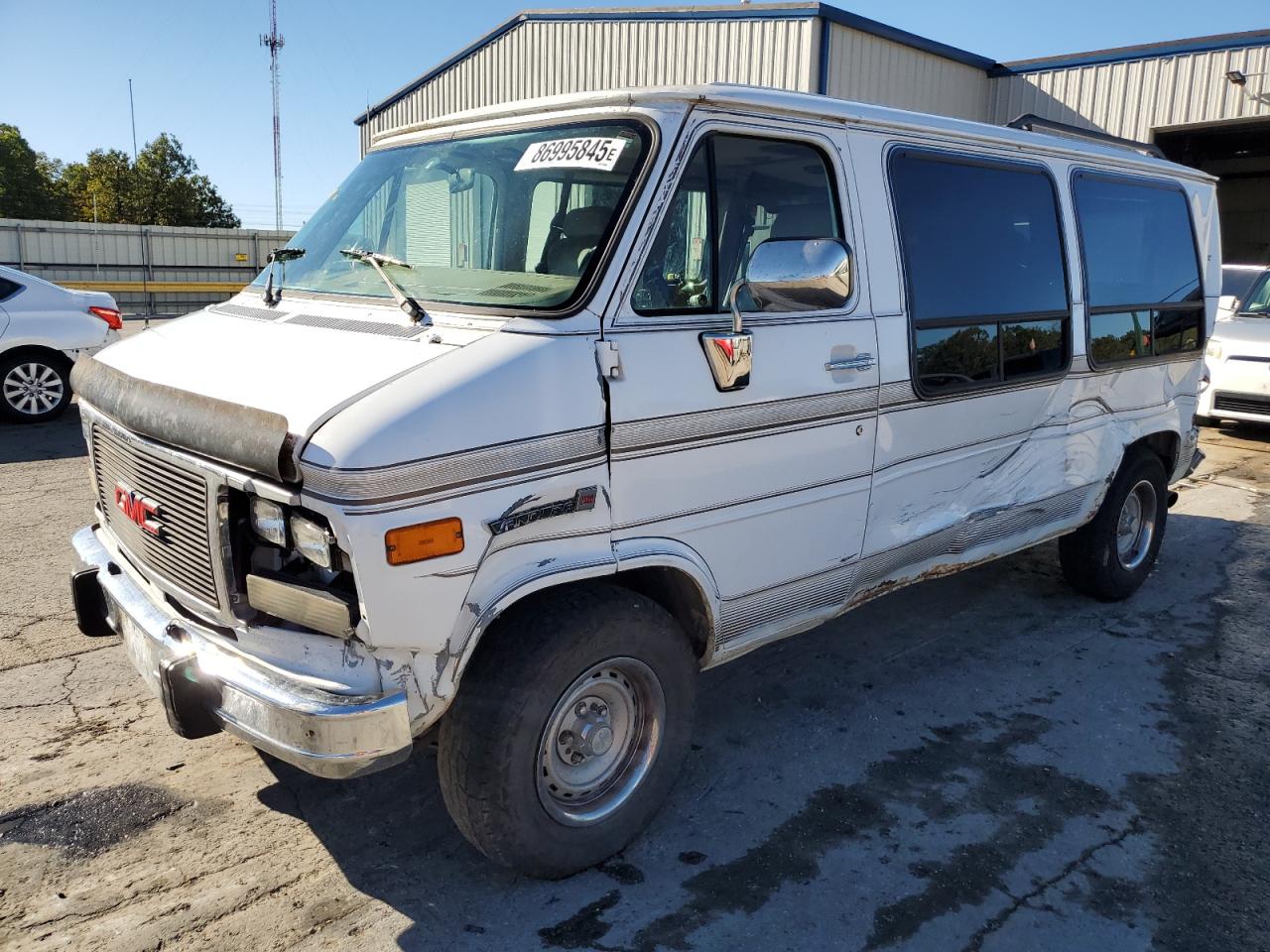 1995 Gmc Rally Wagon / Van G2500 White vin: 1GDEG25K1SF519626