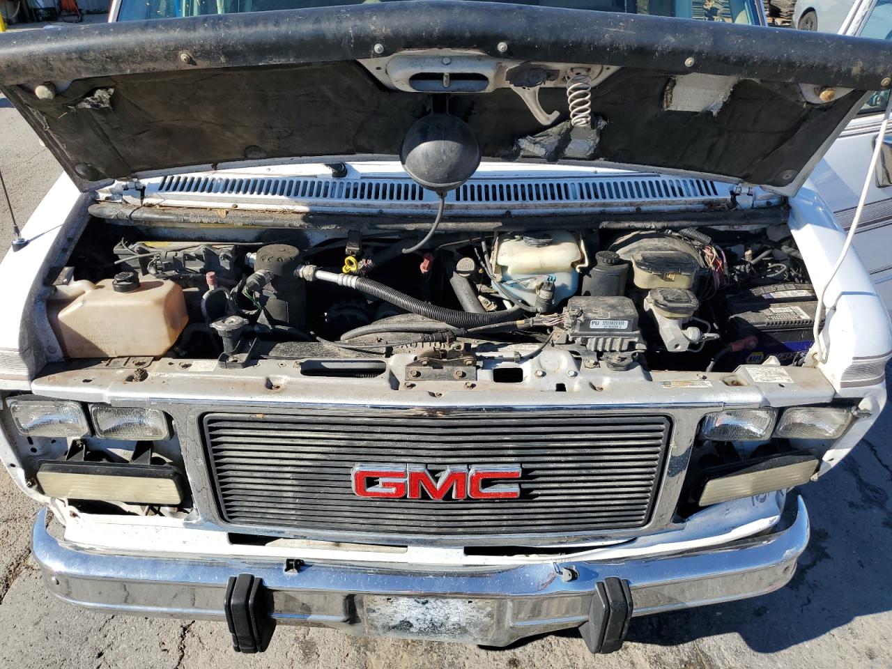 1995 Gmc Rally Wagon / Van G2500 White vin: 1GDEG25K1SF519626