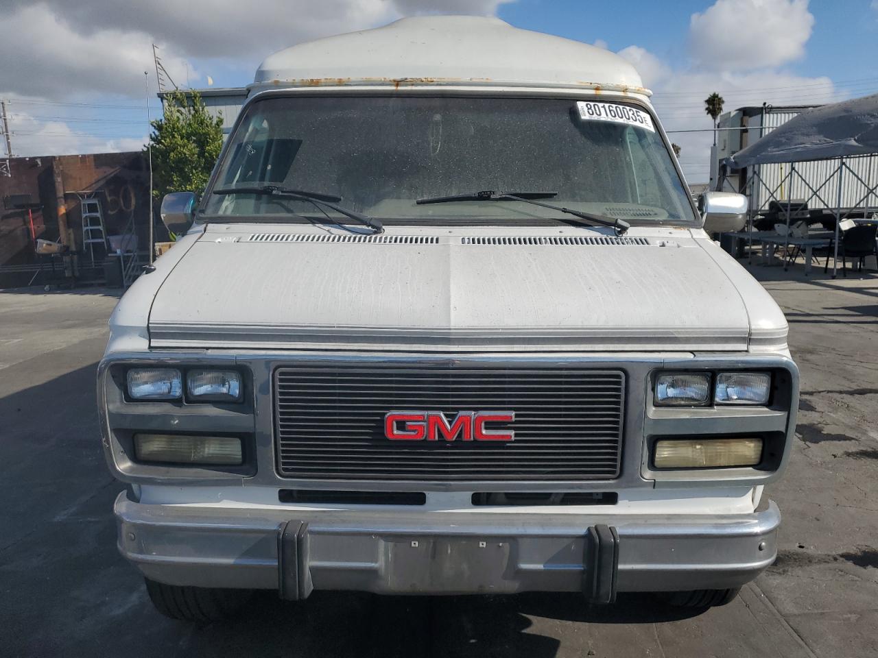 1995 Gmc Rally Wagon / Van G2500 White vin: 1GDEG25K3SF545306