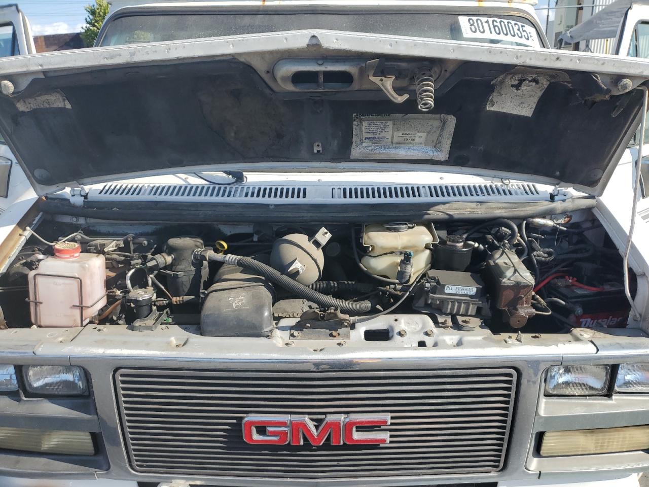 1995 Gmc Rally Wagon / Van G2500 White vin: 1GDEG25K3SF545306