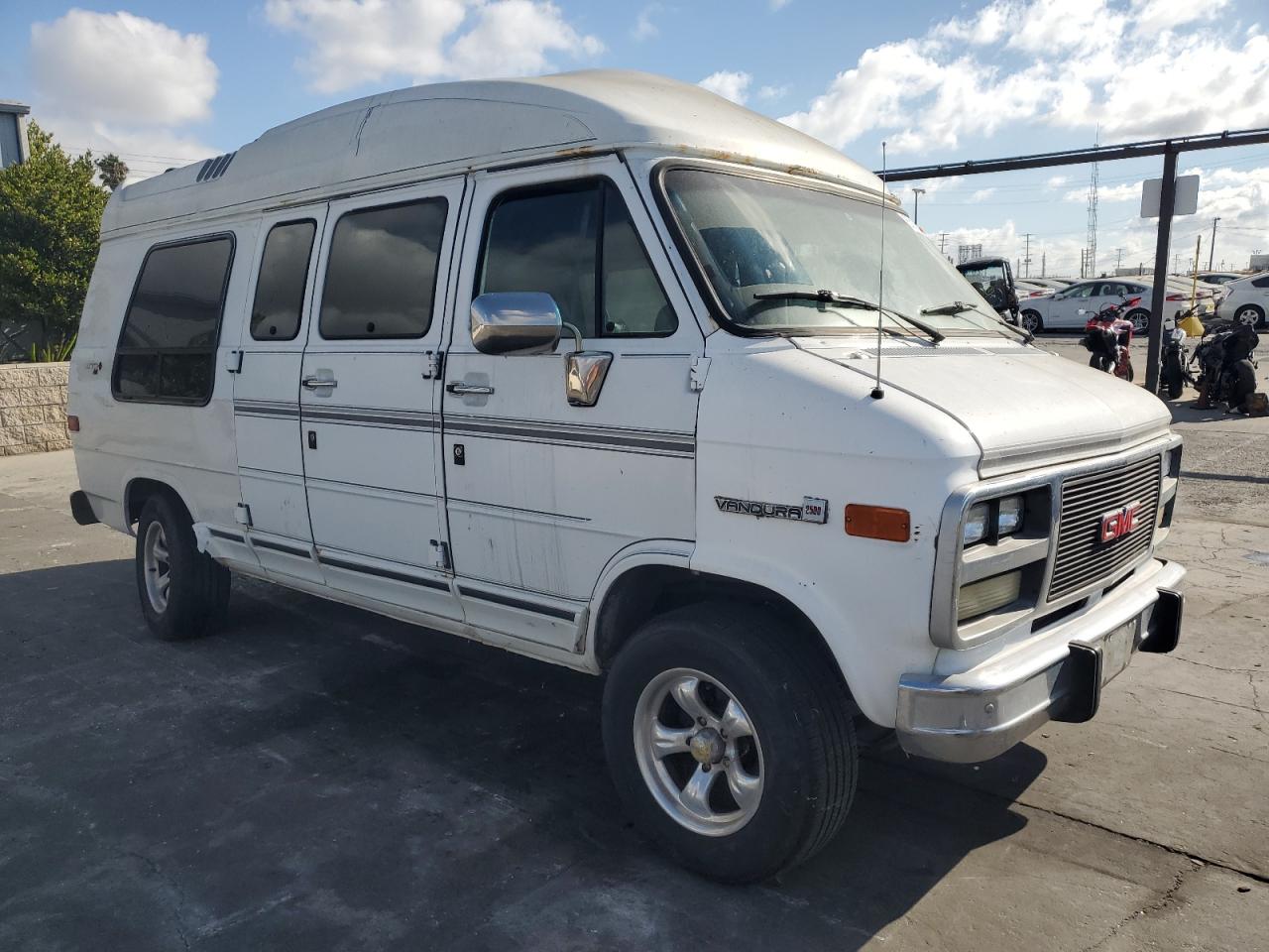 1995 Gmc Rally Wagon / Van G2500 White vin: 1GDEG25K3SF545306