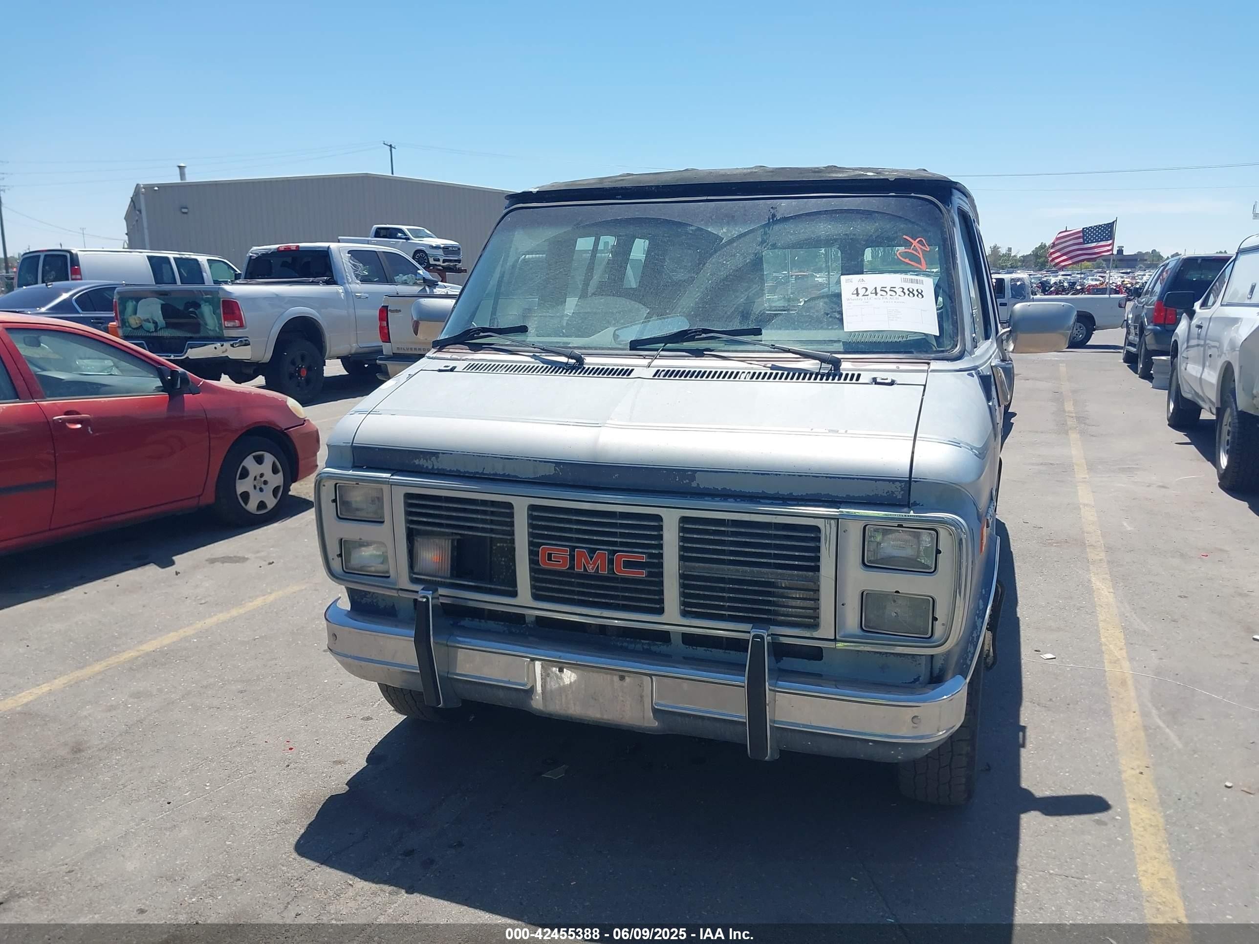 1987 Gmc Rally Wagon / Van G2500 Blue vin: 1GDEG25K4H7517257