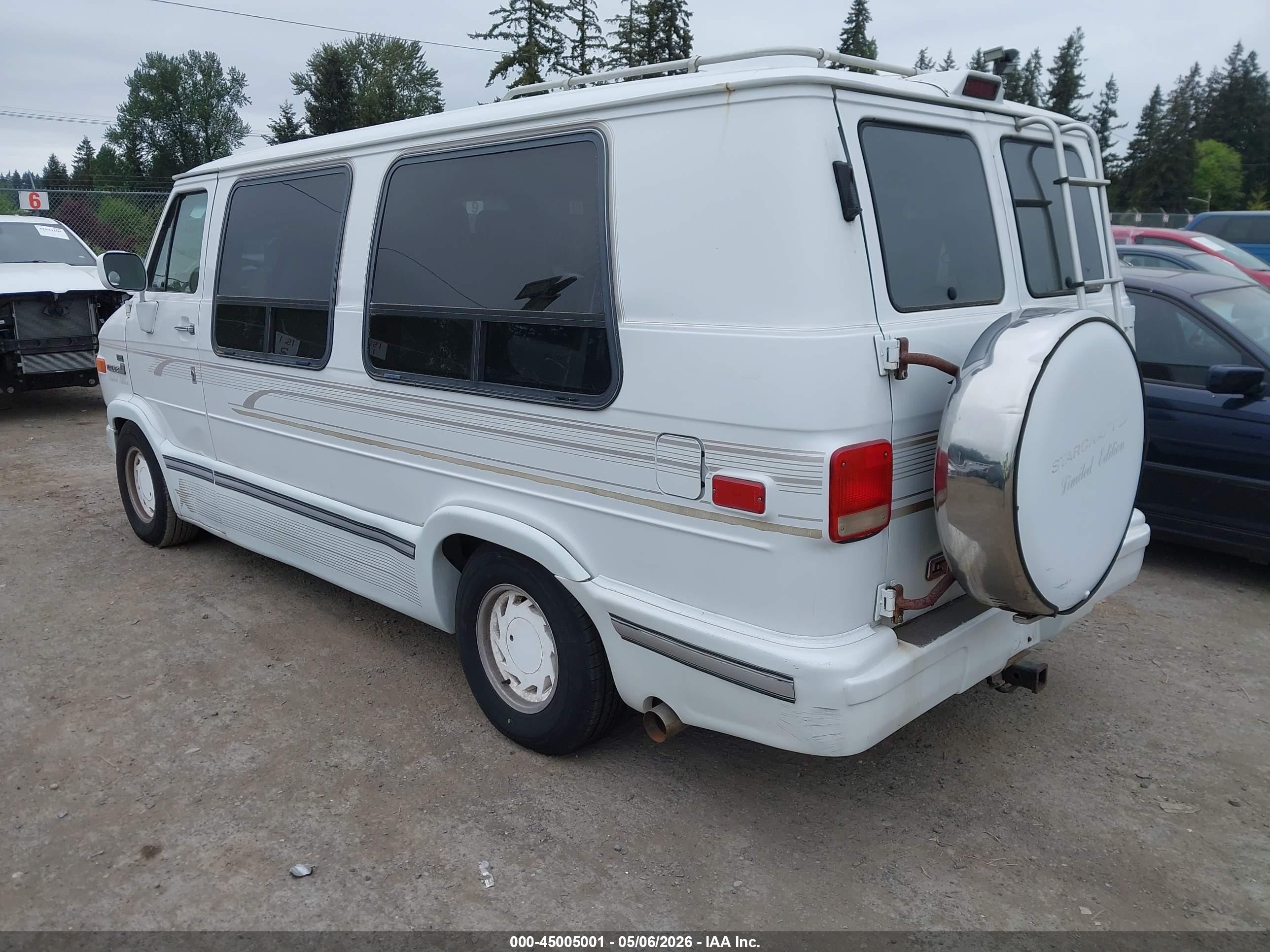 1993 Gmc Rally Wagon / Van G2500 Белый vin: 1GDEG25K4PF501709