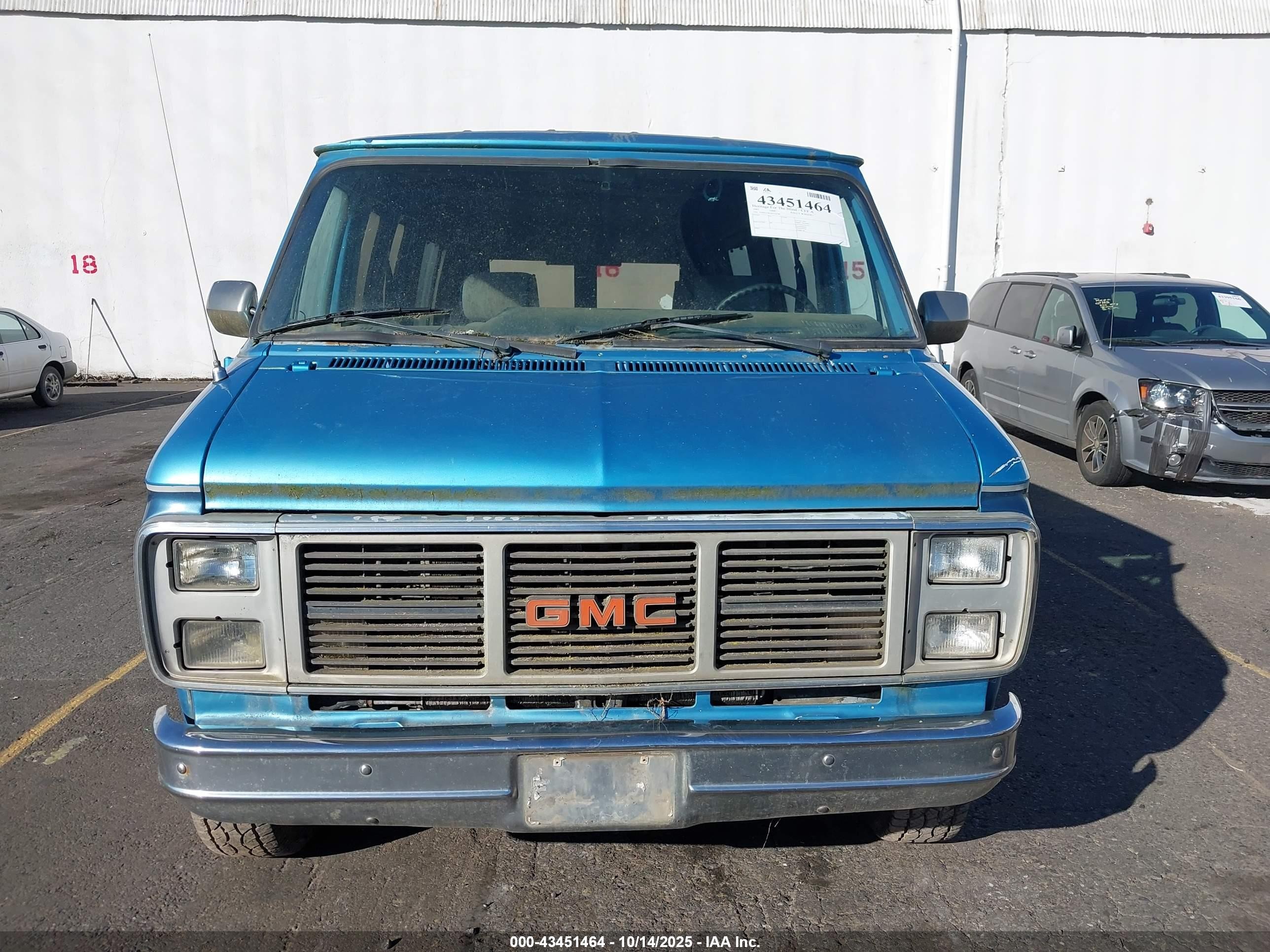 1987 Gmc Rally Wagon / Van G2500 Blue vin: 1GDEG25K5H7514786