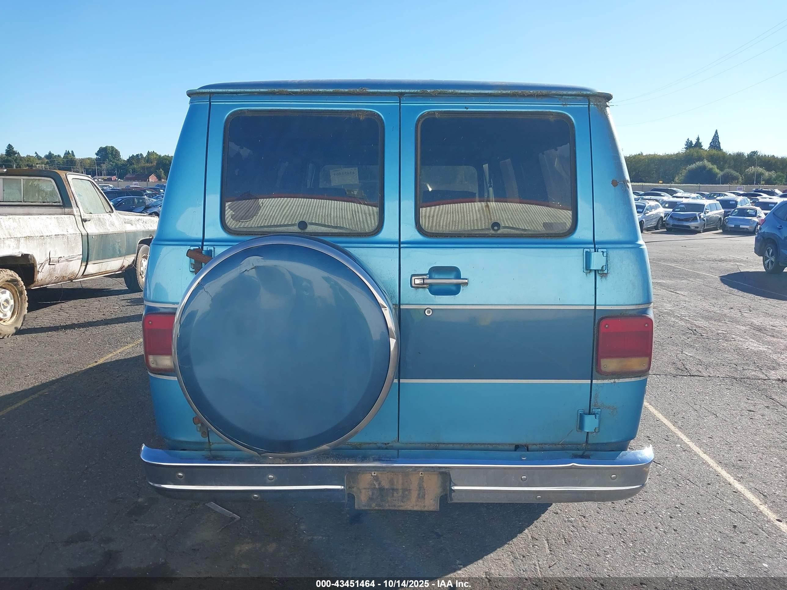 1987 Gmc Rally Wagon / Van G2500 Blue vin: 1GDEG25K5H7514786