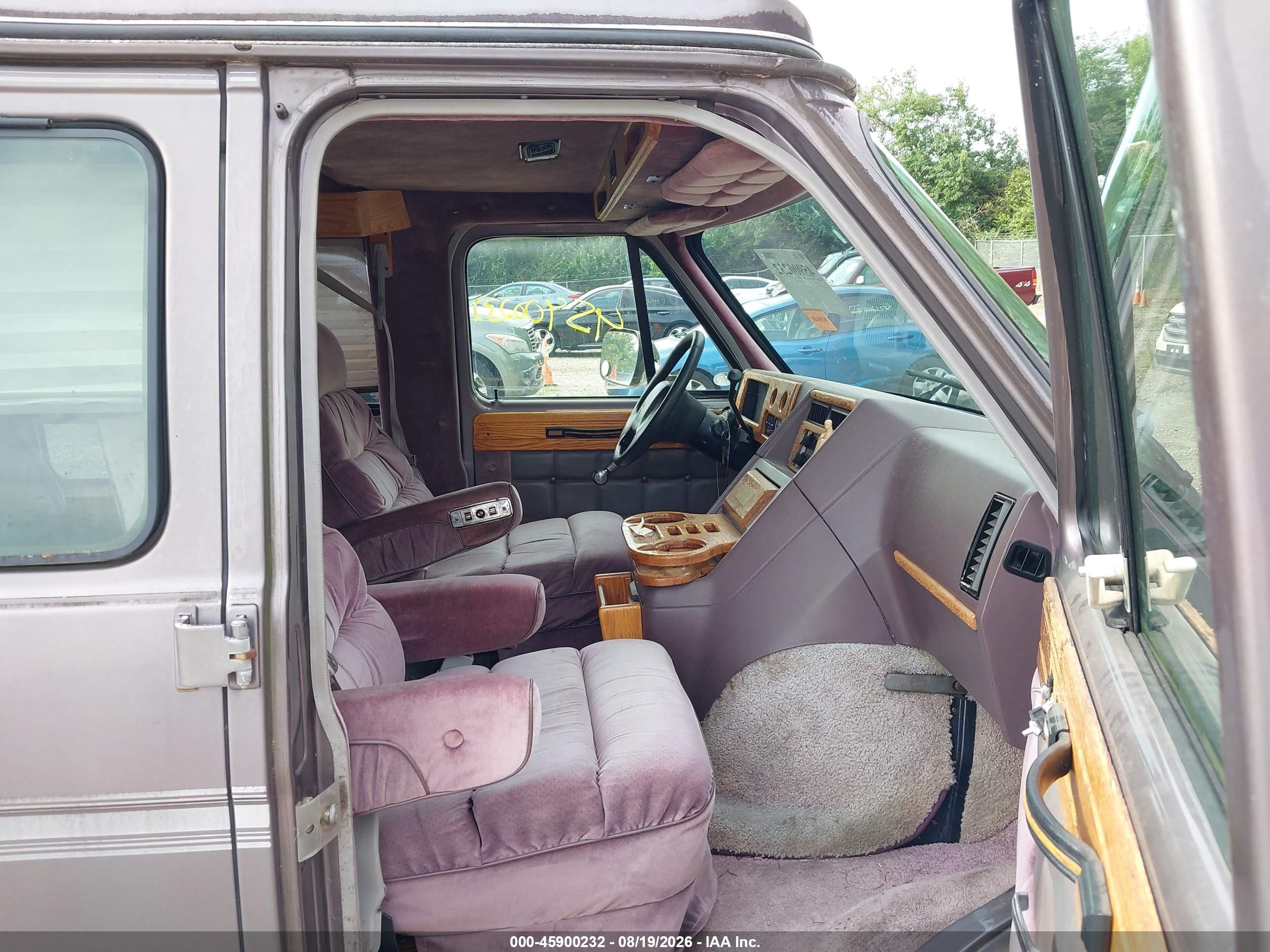 1993 Gmc Rally Wagon / Van G2500 Gray vin: 1GDEG25K5PF515294