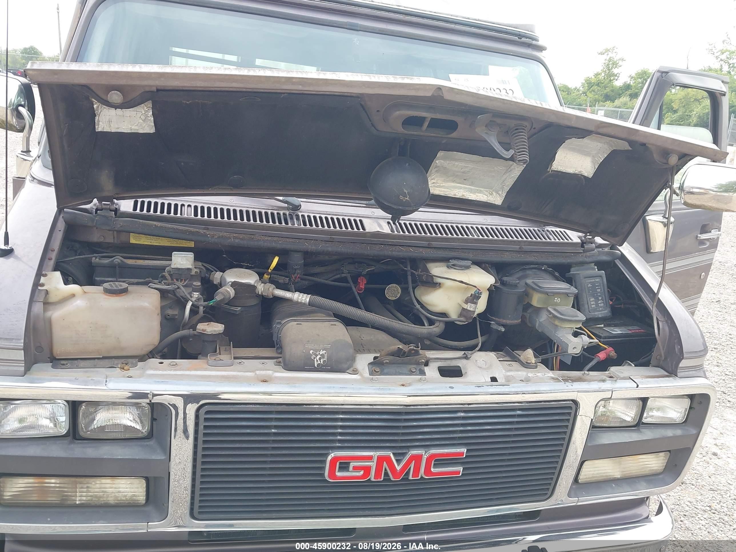 1993 Gmc Rally Wagon / Van G2500 Gray vin: 1GDEG25K5PF515294