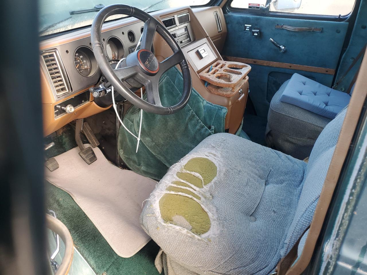 1991 Gmc Rally Wagon / Van G2500 Green vin: 1GDEG25K6M7504729
