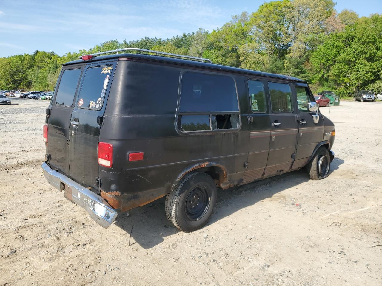 1995 Gmc Rally Wagon / Van G2500 Black vin: 1GDEG25K6SF506970