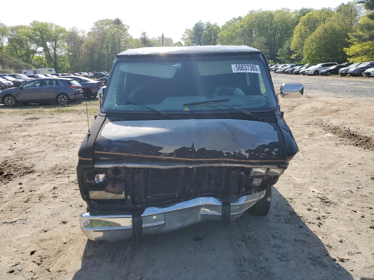 1995 Gmc Rally Wagon / Van G2500 Black vin: 1GDEG25K6SF506970
