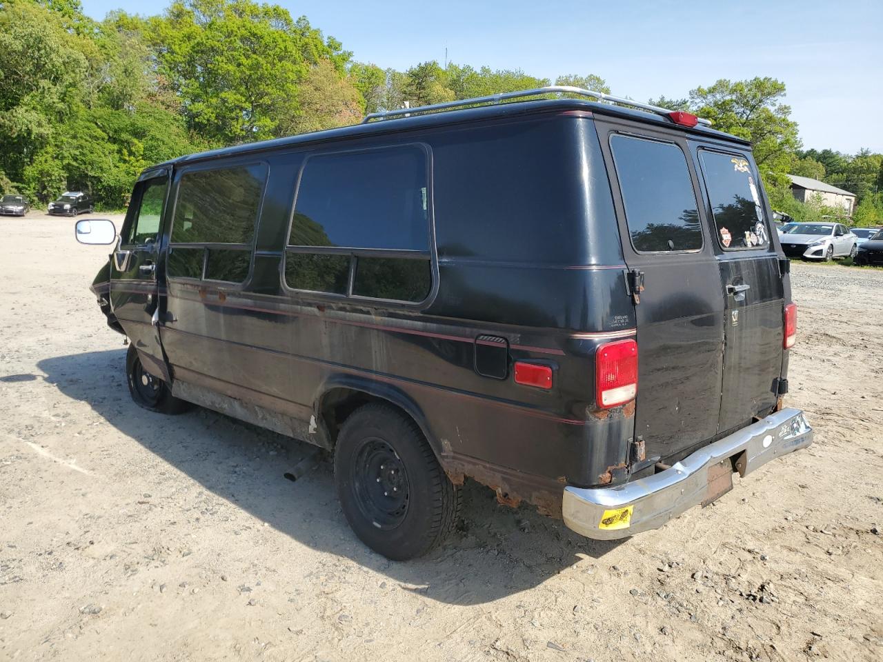 1995 Gmc Rally Wagon / Van G2500 Black vin: 1GDEG25K6SF506970