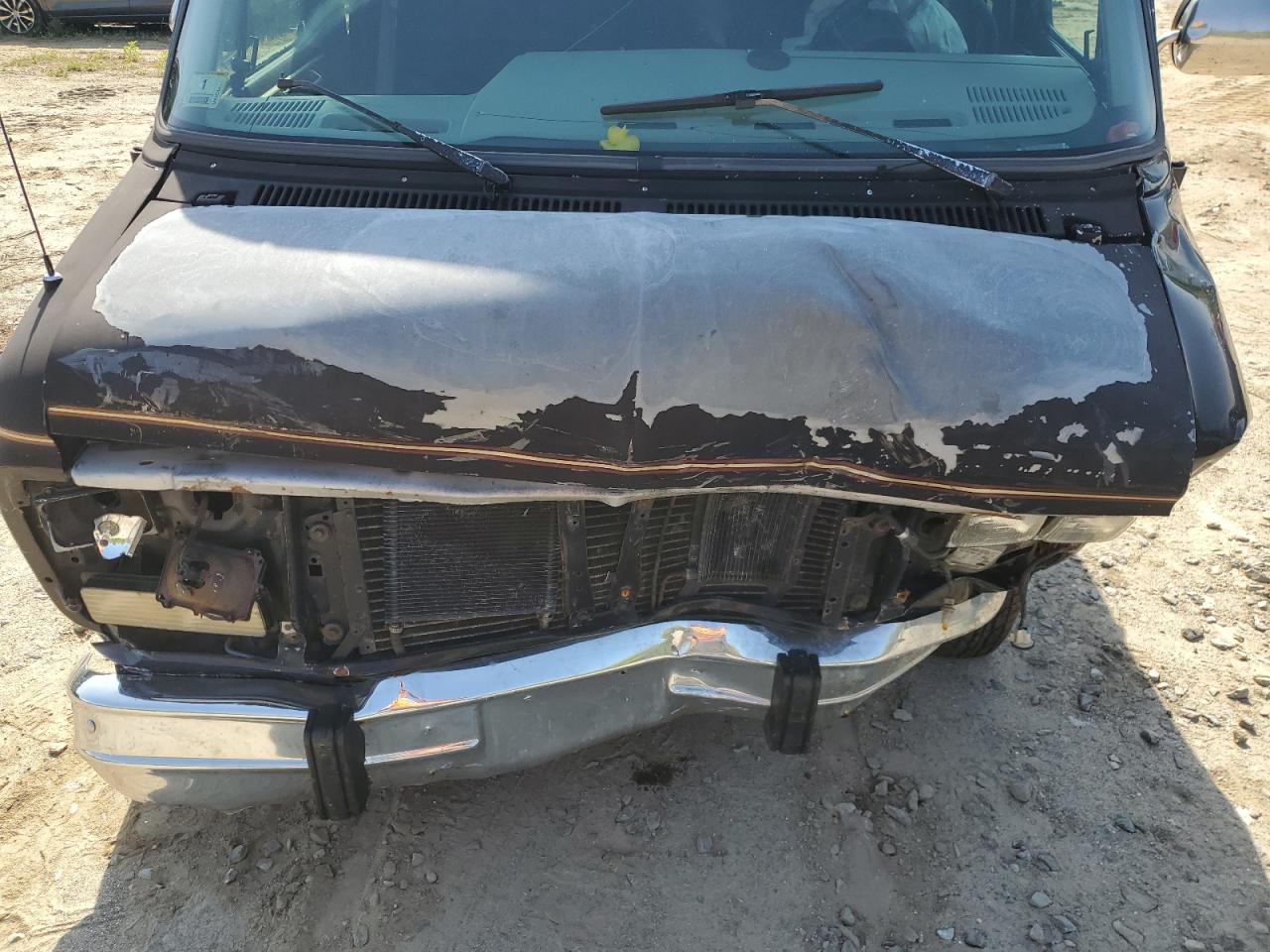 1995 Gmc Rally Wagon / Van G2500 Black vin: 1GDEG25K6SF506970