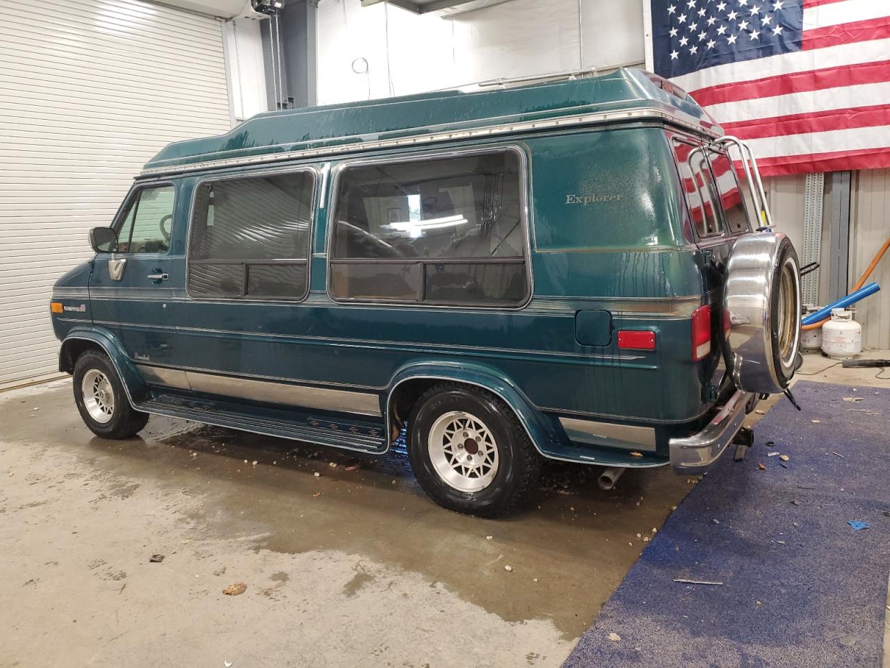1995 Gmc Rally Wagon / Van G2500 Green vin: 1GDEG25K7SF506024