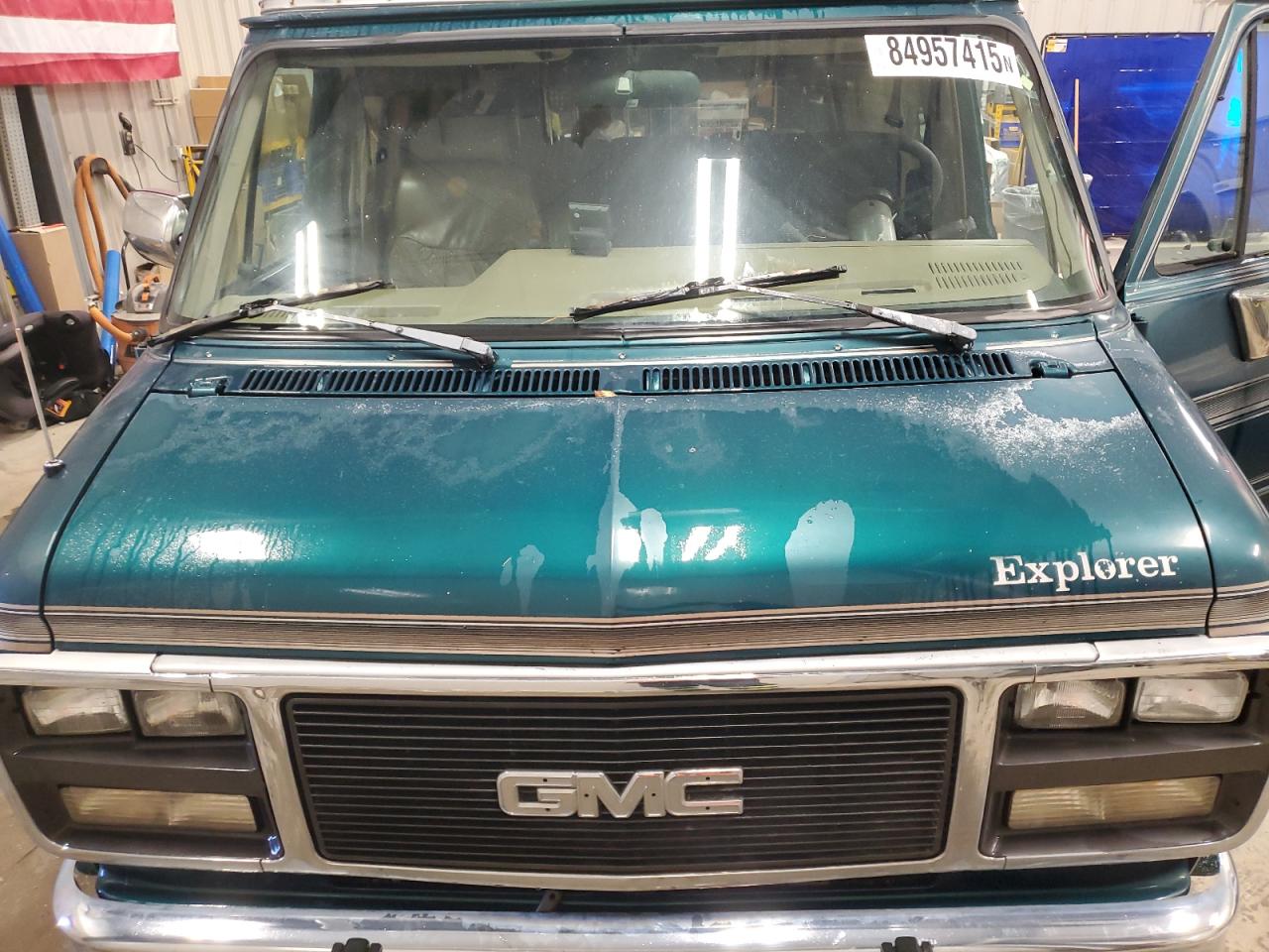 1995 Gmc Rally Wagon / Van G2500 Green vin: 1GDEG25K7SF506024