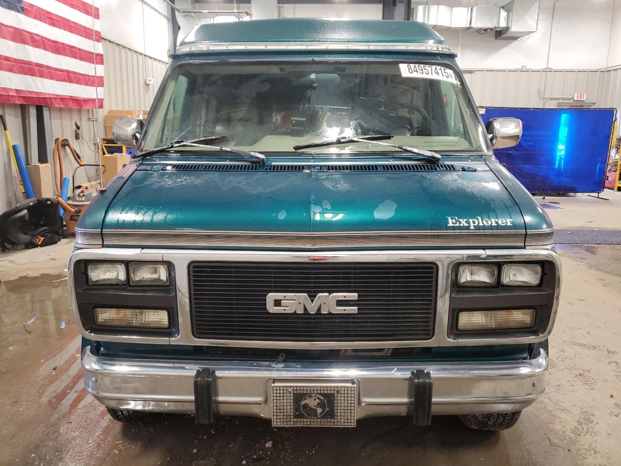 1995 Gmc Rally Wagon / Van G2500 Green vin: 1GDEG25K7SF506024