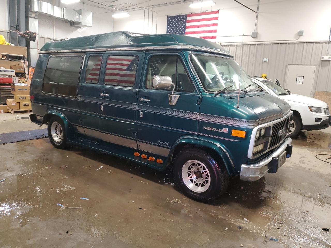 1995 Gmc Rally Wagon / Van G2500 Green vin: 1GDEG25K7SF506024