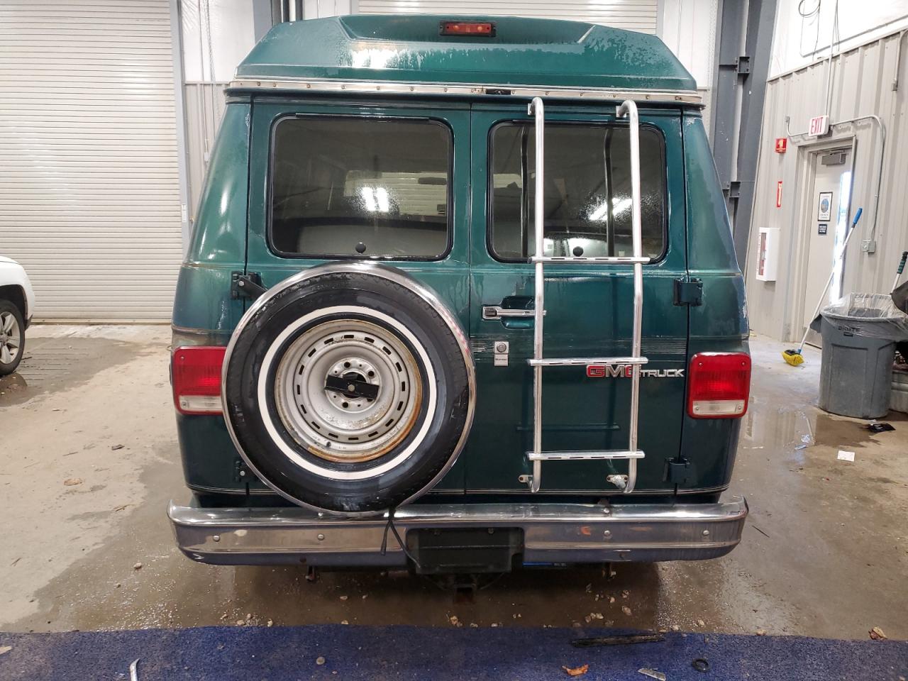1995 Gmc Rally Wagon / Van G2500 Green vin: 1GDEG25K7SF506024