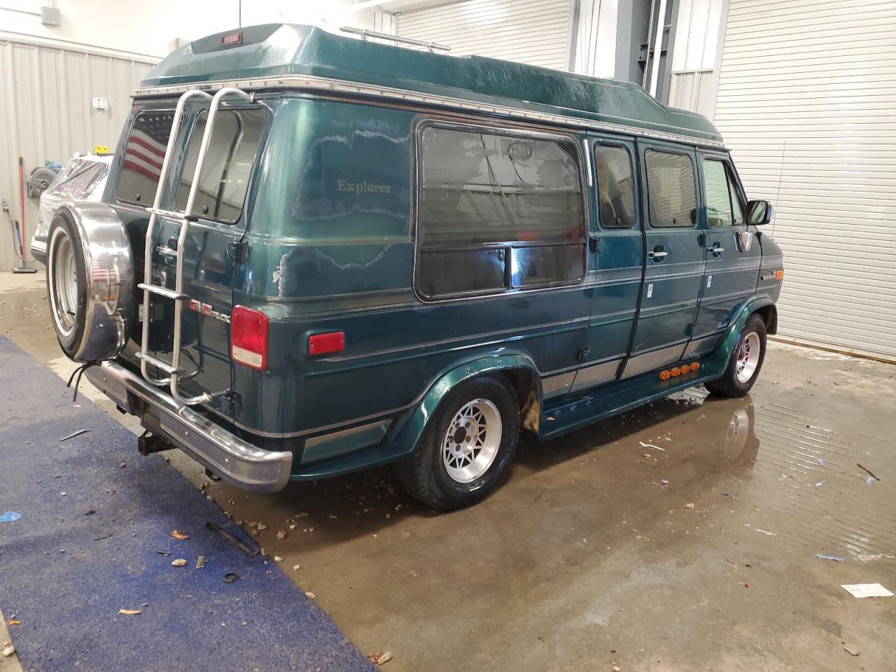 1995 Gmc Rally Wagon / Van G2500 Green vin: 1GDEG25K7SF506024