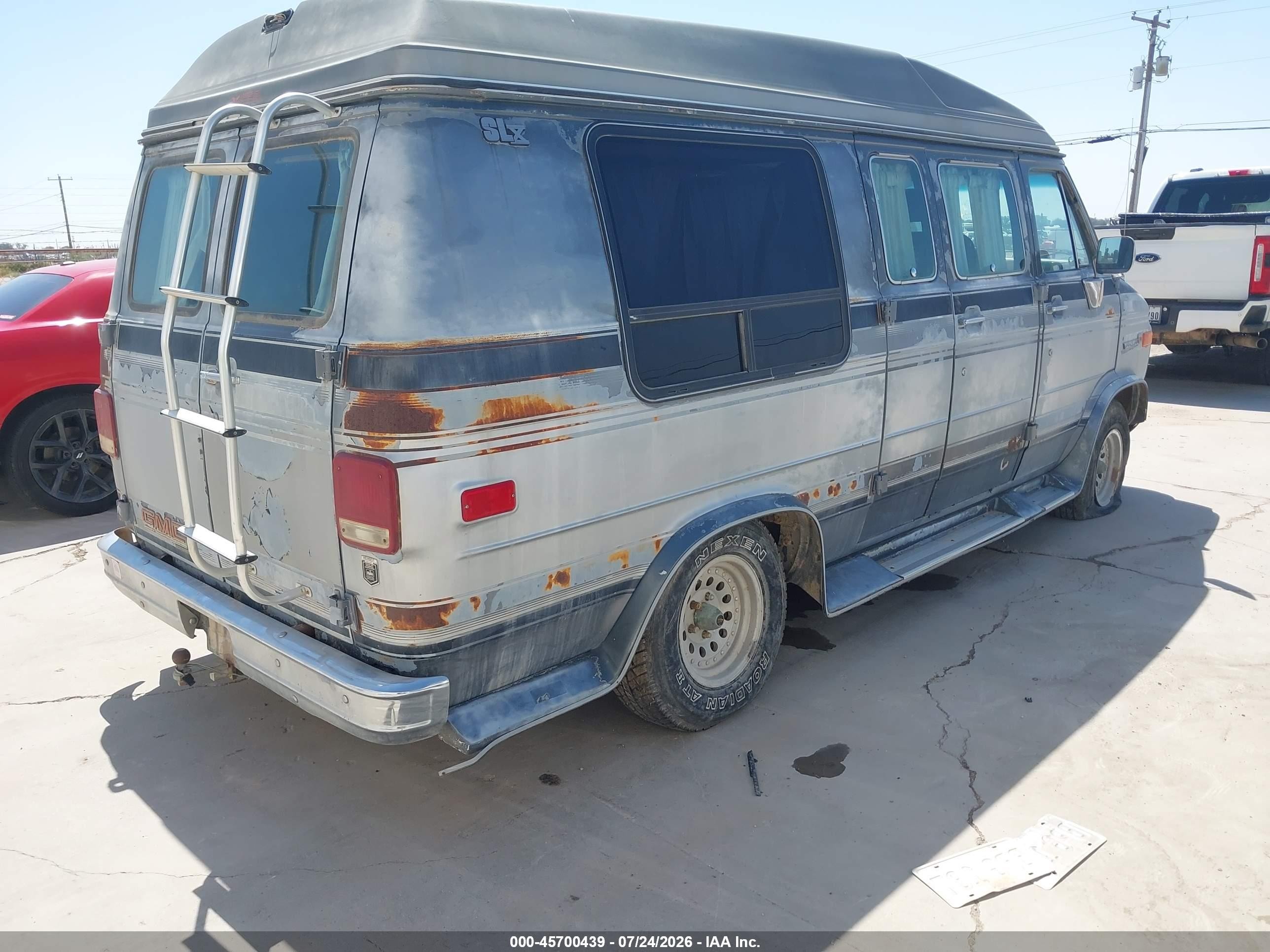 1989 Gmc Rally Wagon / Van G2500 Silver vin: 1GDEG25K8K7514546