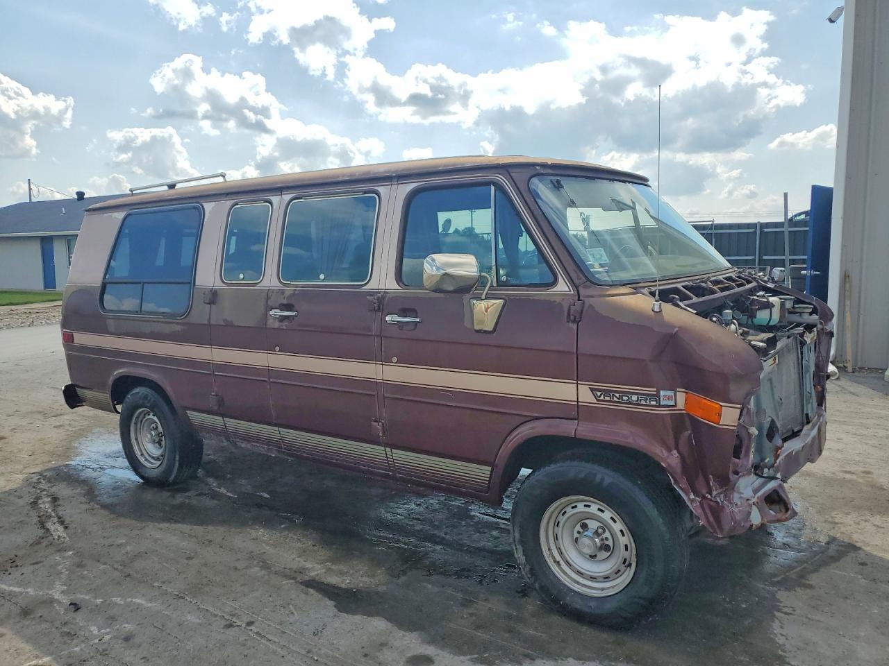 1991 Gmc Rally Wagon / Van G2500 Brown vin: 1GDEG25K9M7510847