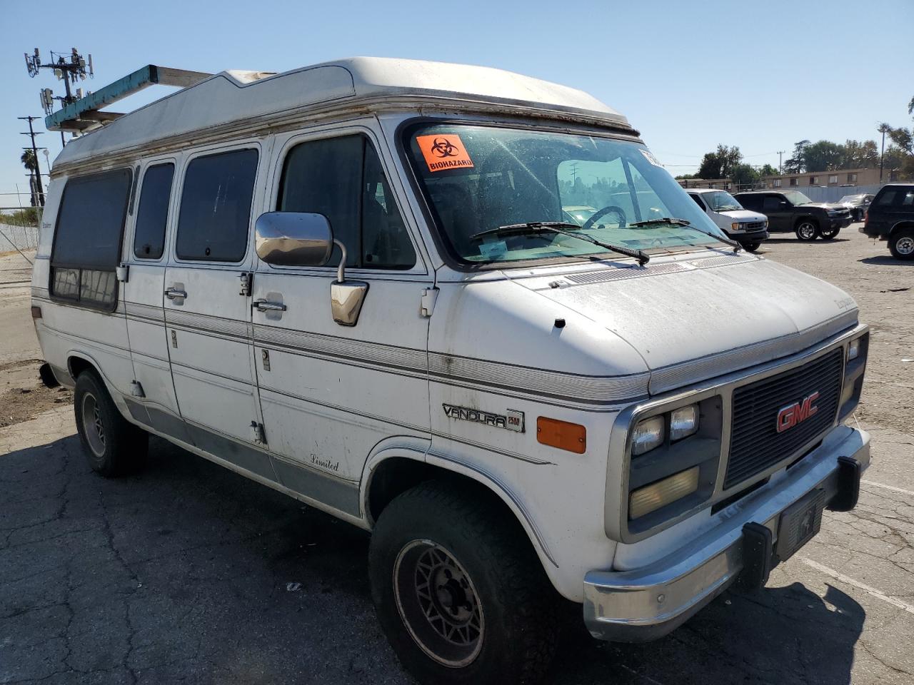 1994 Gmc Rally Wagon / Van G2500 White vin: 1GDEG25KXRF519134