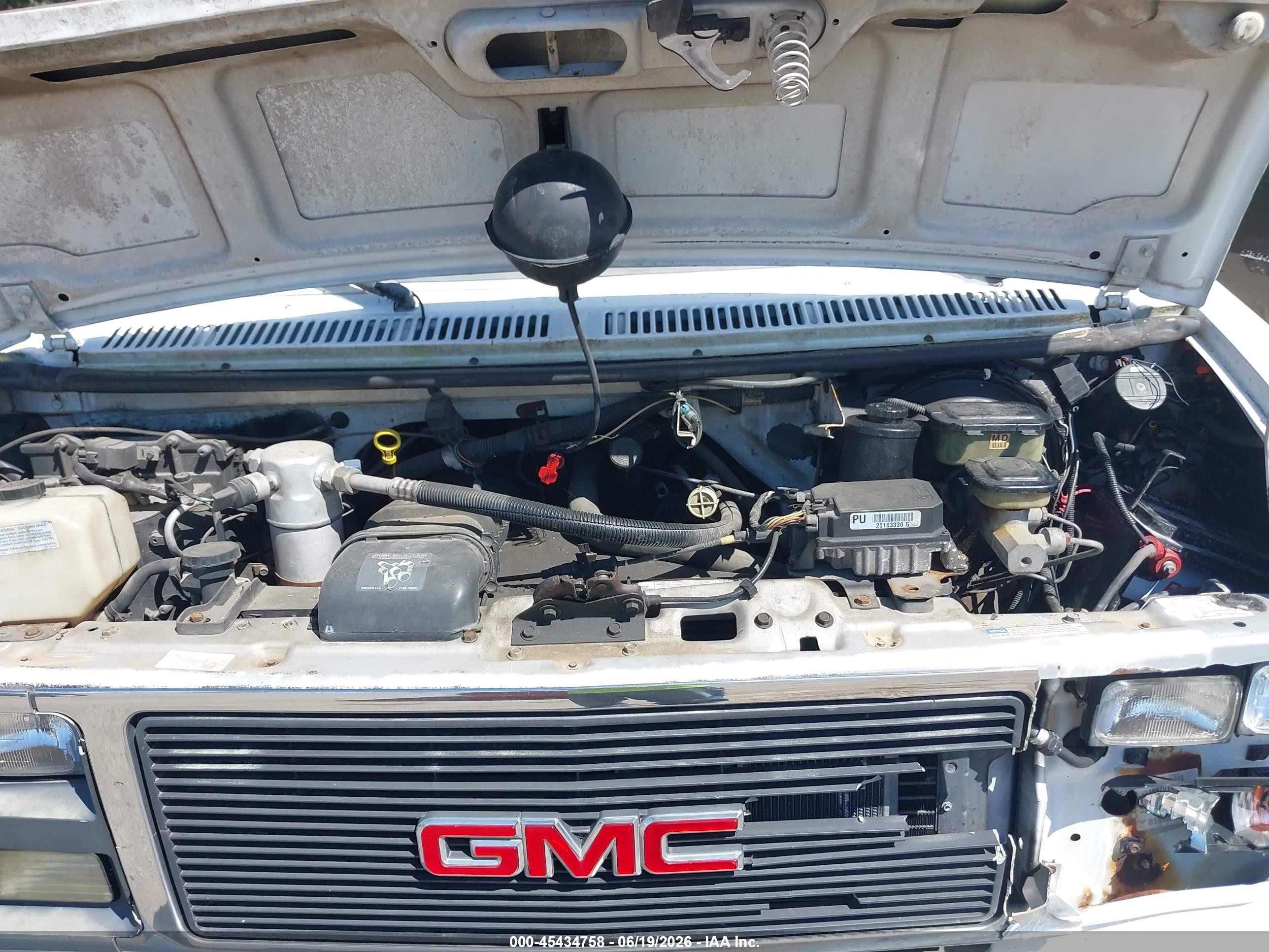 1995 Gmc Rally Wagon / Van G2500 White vin: 1GDEG25Z7SF554278
