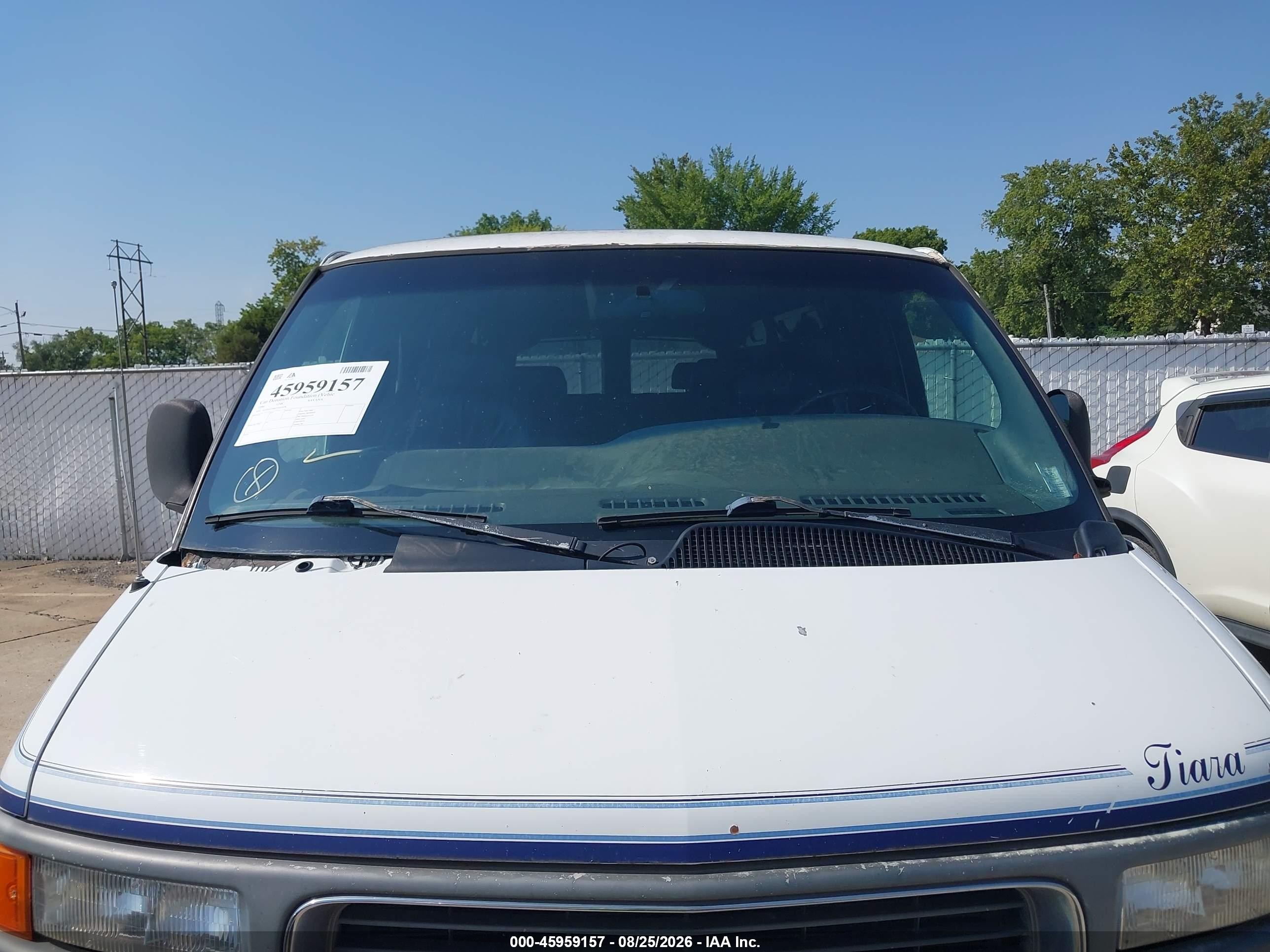 1996 Gmc Savana Rv G1500 White vin: 1GDFG15M6T1041878