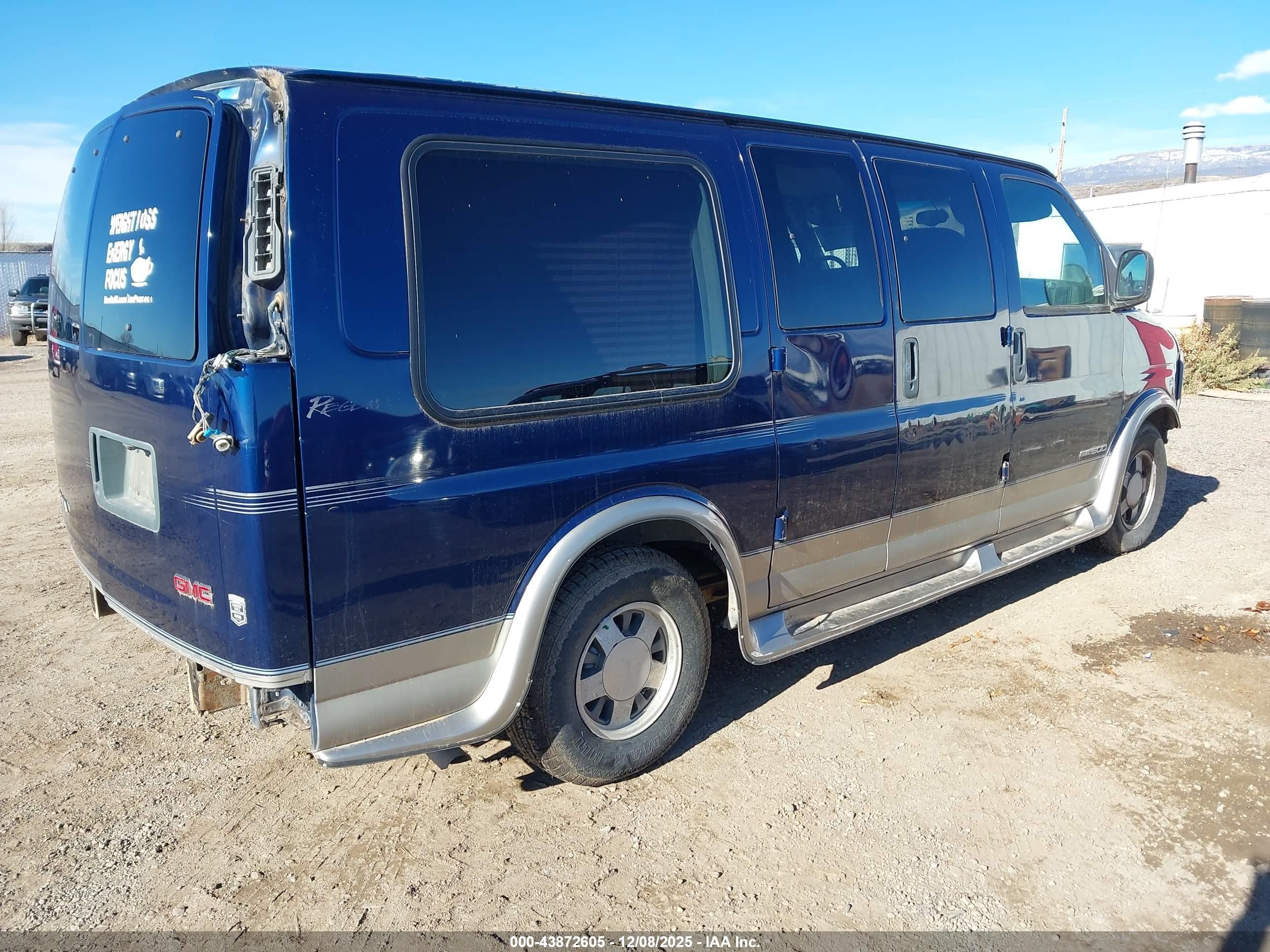 2002 Gmc Savana Standard Blue vin: 1GDFG15M721148789