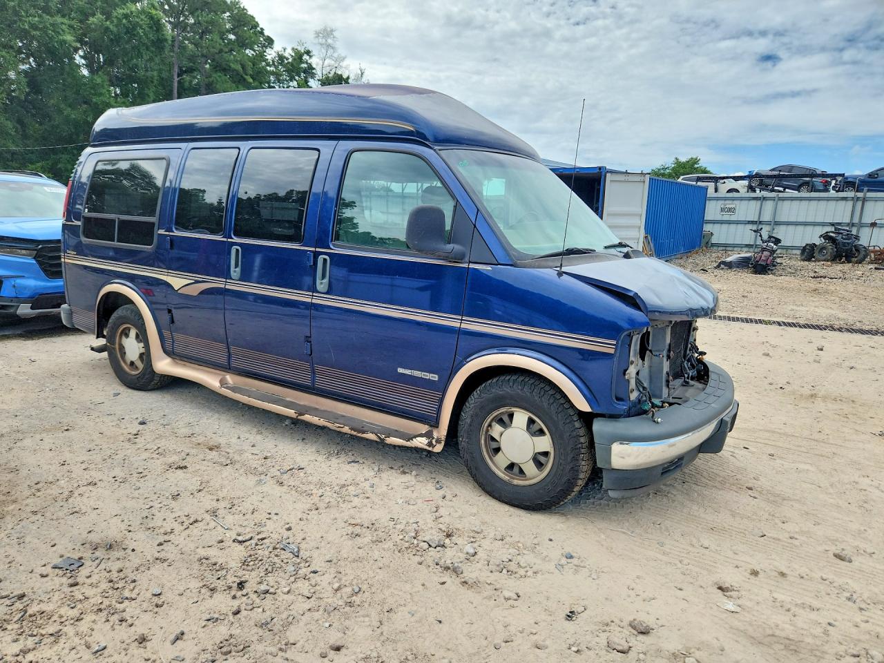 2002 Gmc Savana Rv G1500 Blue vin: 1GDFG15R121206052