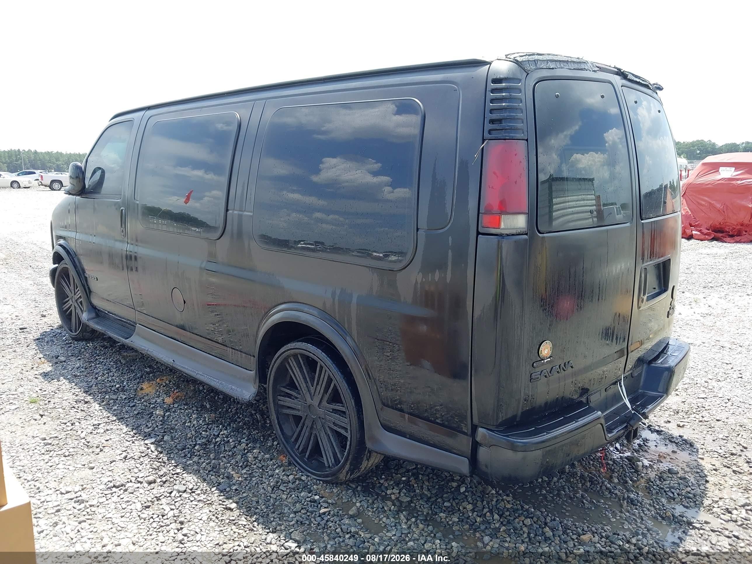 1999 Gmc Savana Rv G1500   Black vin: 1GDFG15R3X1161316