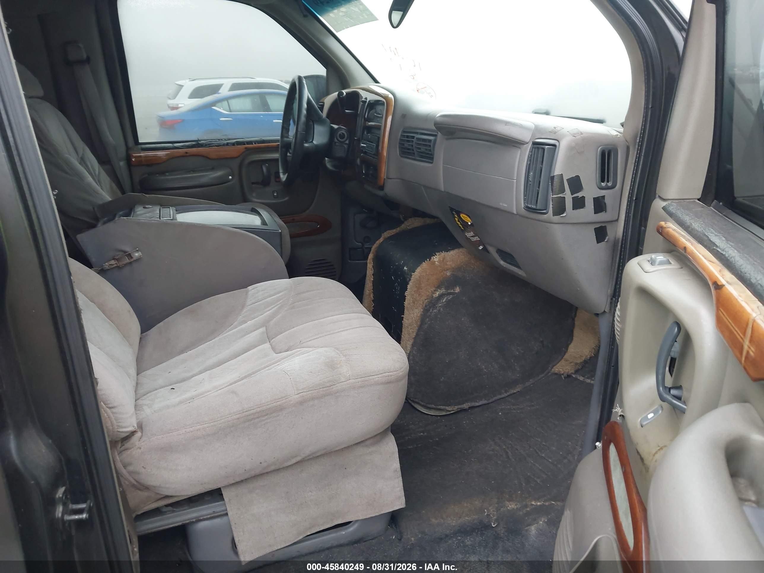 1999 Gmc Savana Rv G1500   Black vin: 1GDFG15R3X1161316