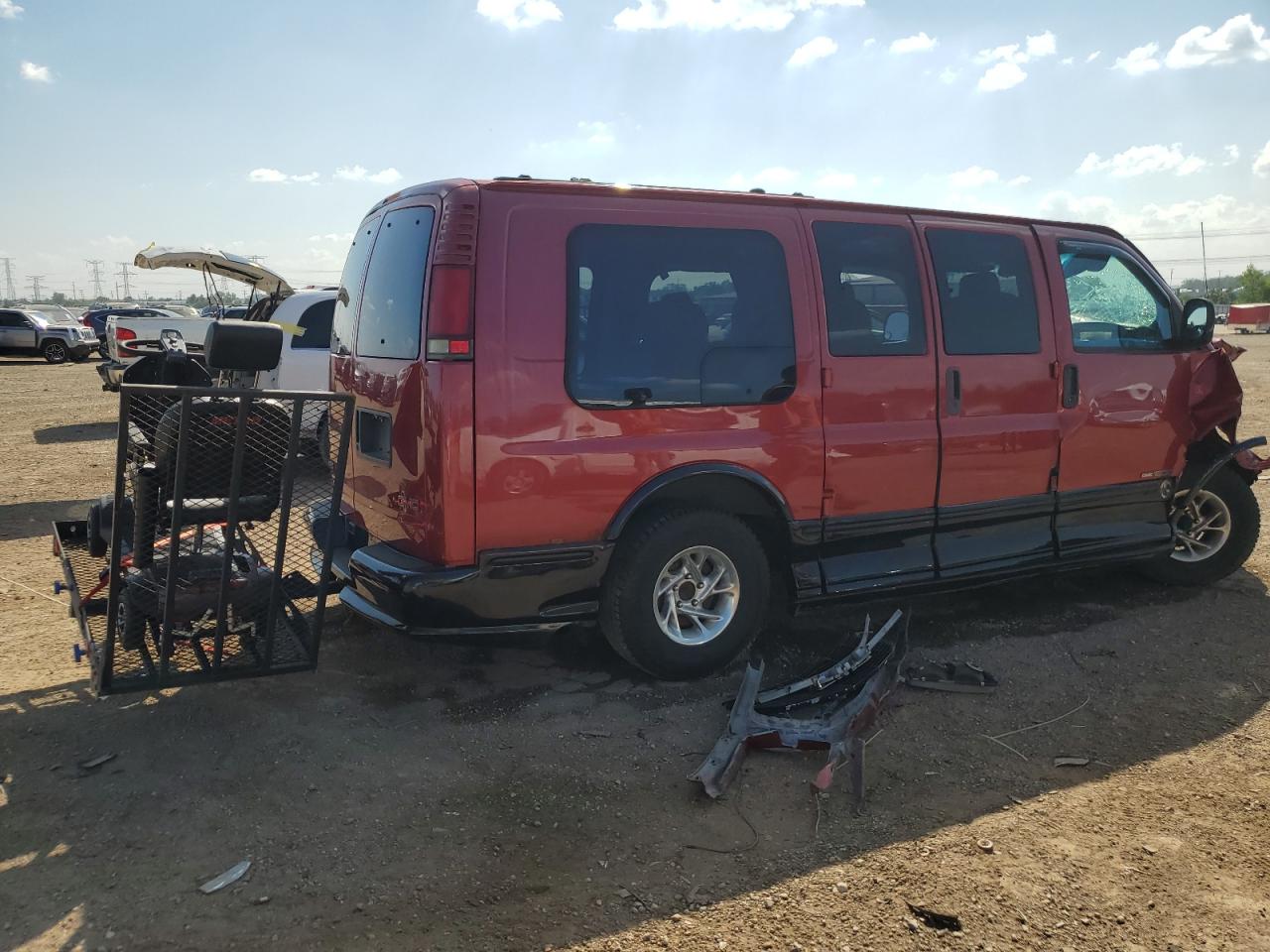 2002 Gmc Savana Rv G1500 Burgundy vin: 1GDFG15R721167161