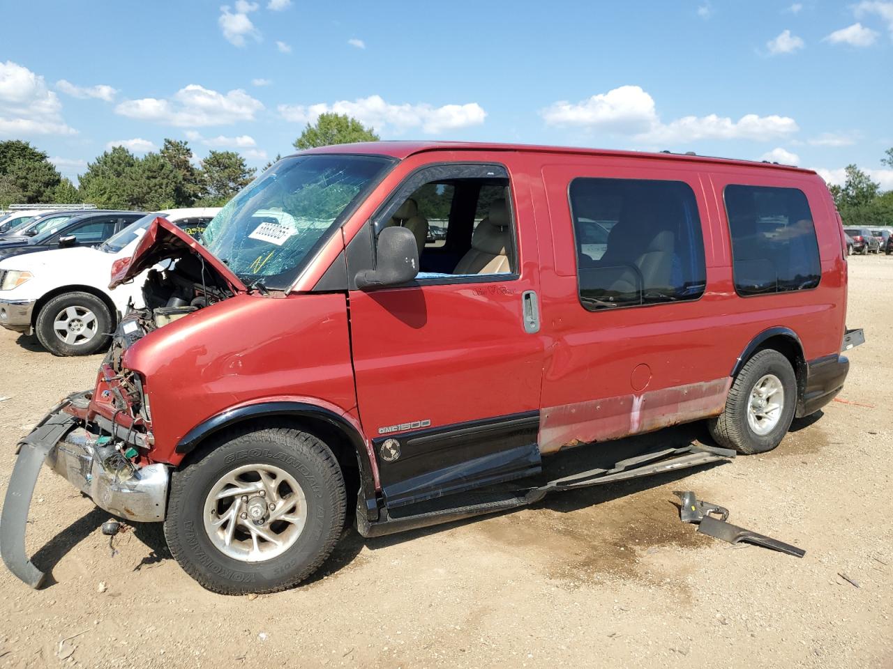 2002 Gmc Savana Rv G1500 Burgundy vin: 1GDFG15R721167161
