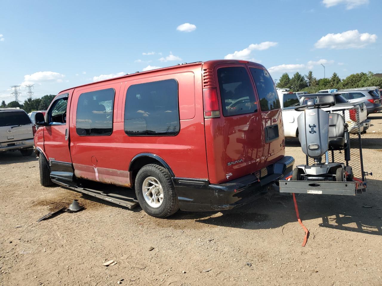2002 Gmc Savana Rv G1500 Burgundy vin: 1GDFG15R721167161