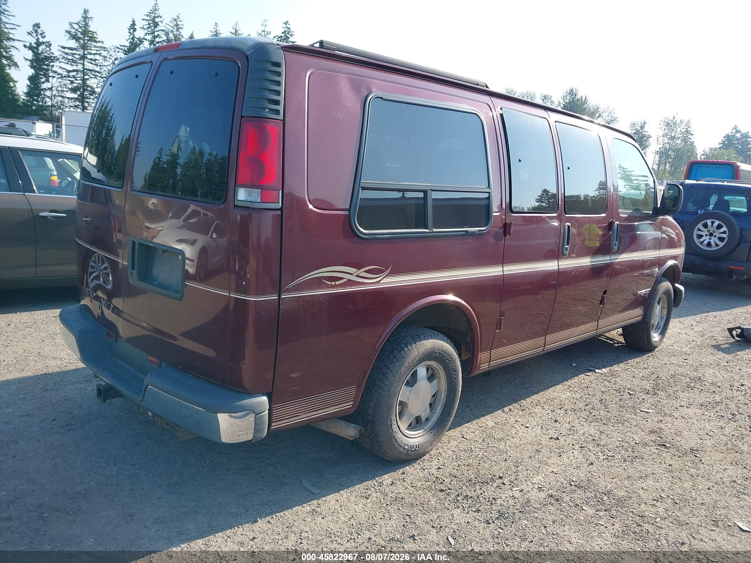1997 Gmc Savana Yf7 Red vin: 1GDFG15R7V1061538