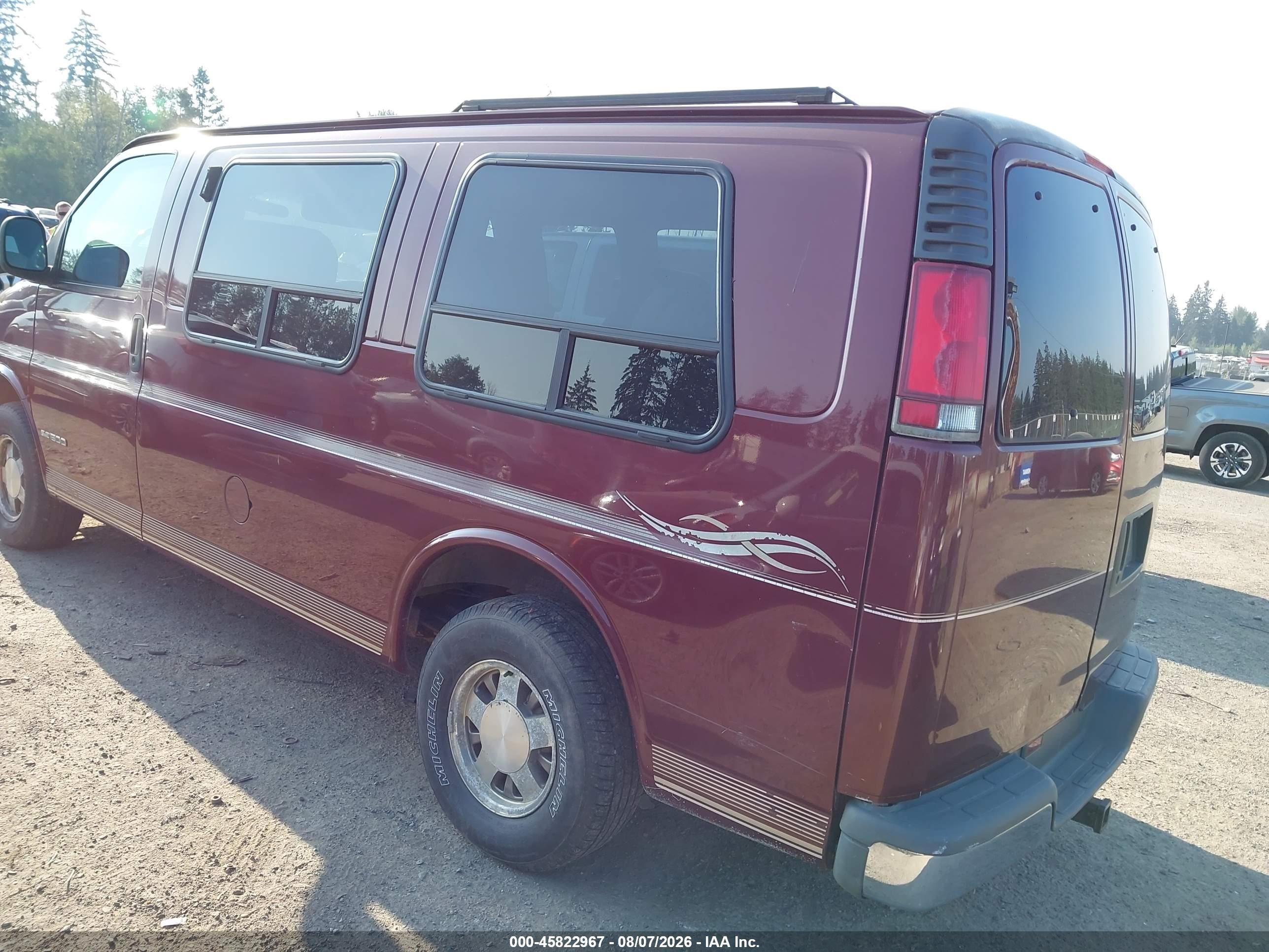 1997 Gmc Savana Yf7 Red vin: 1GDFG15R7V1061538