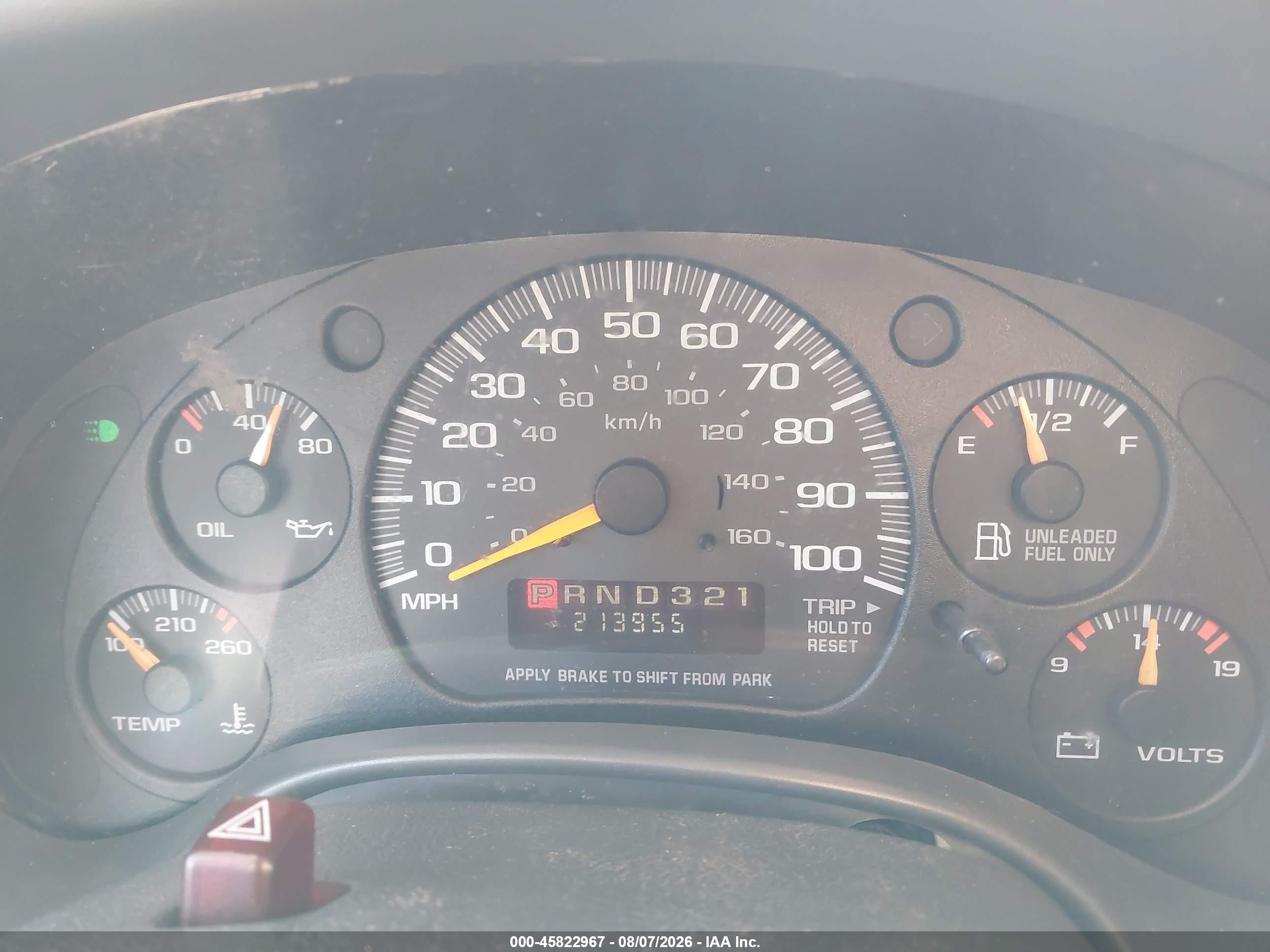 1997 Gmc Savana Yf7 Red vin: 1GDFG15R7V1061538