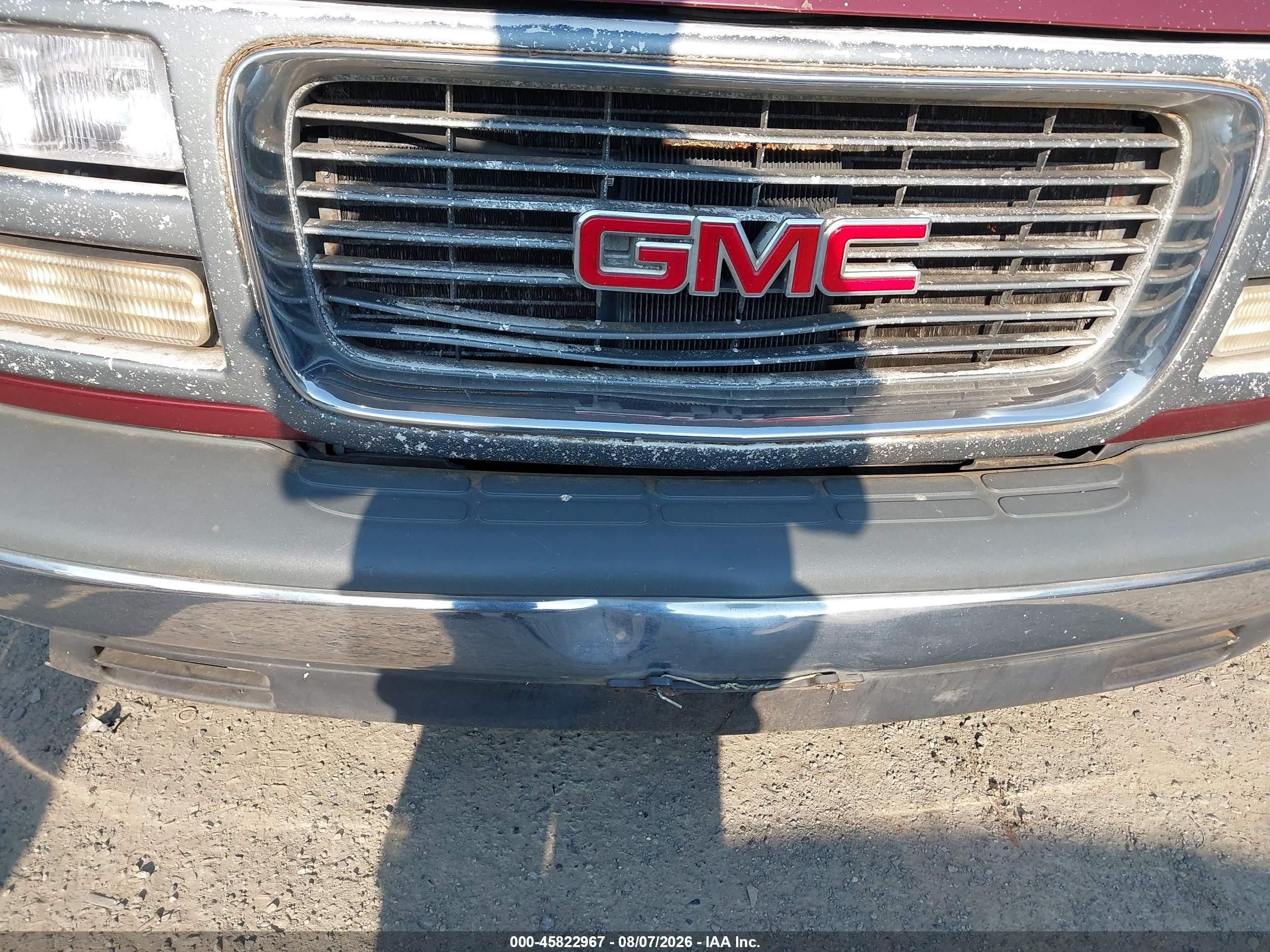 1997 Gmc Savana Yf7 Red vin: 1GDFG15R7V1061538