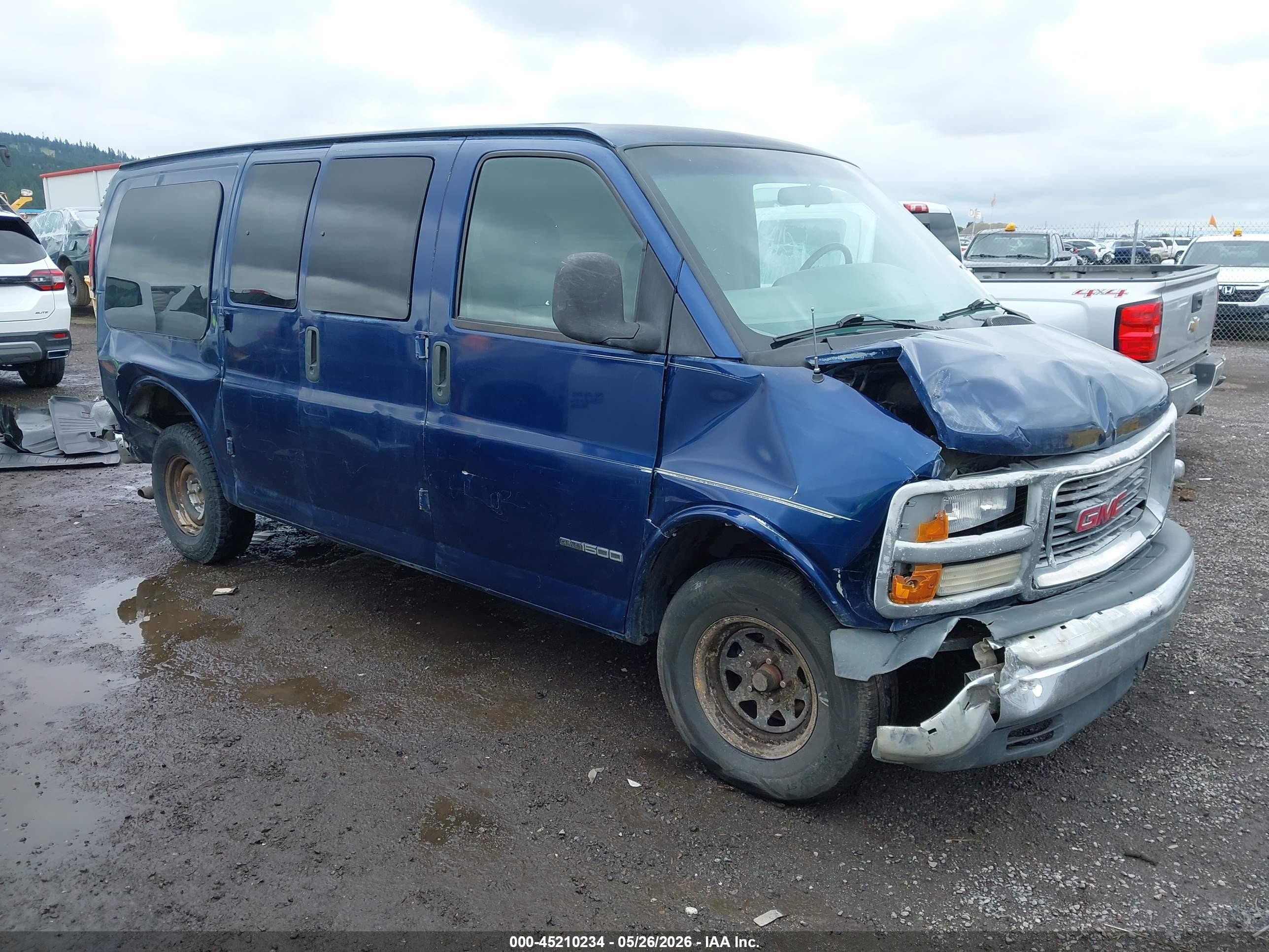 2000 Gmc Savana Rv Blue vin: 1GDFG15R7Y1179772