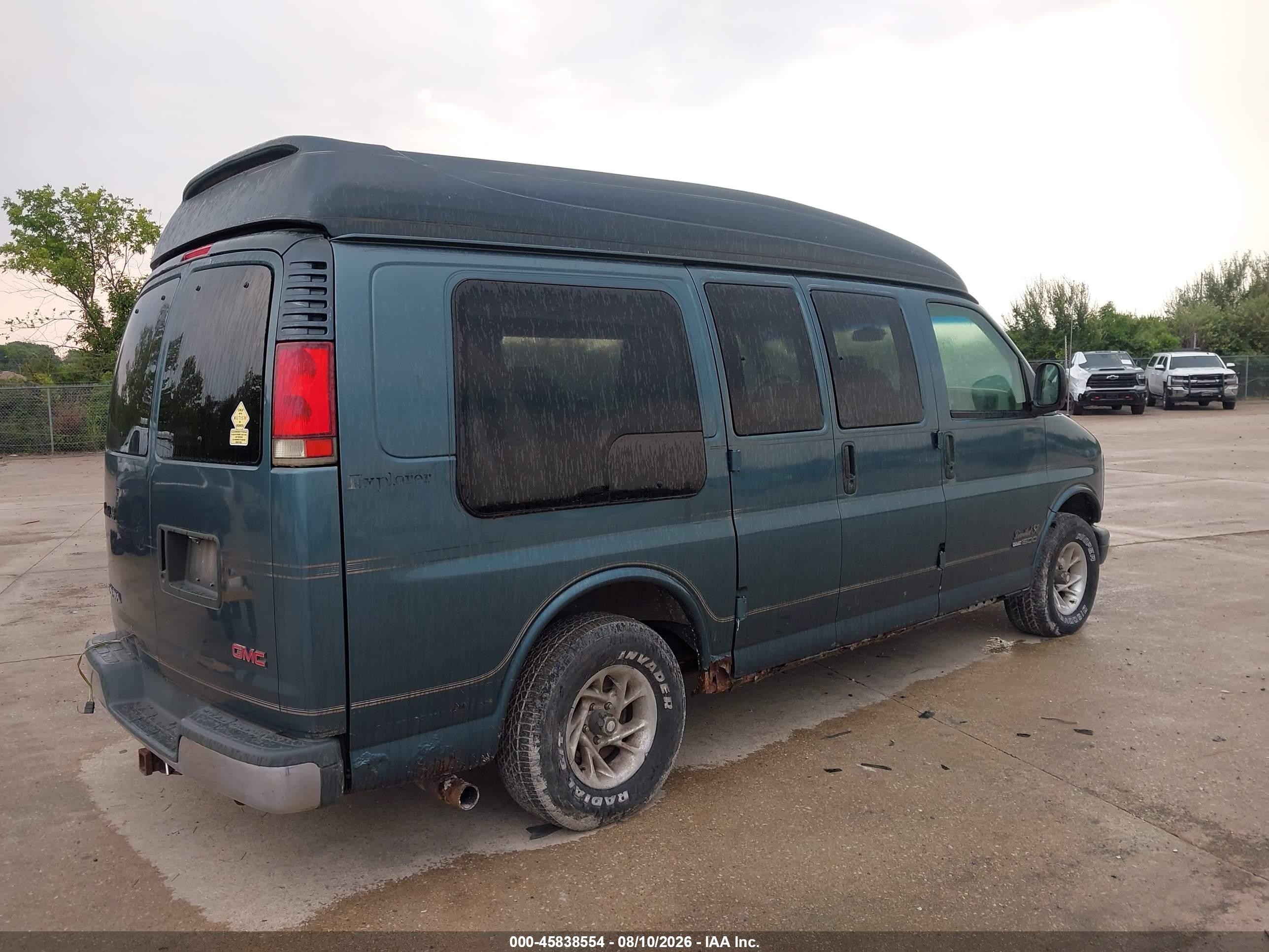 1999 Gmc Savana Rv G1500   Green vin: 1GDFG15R8X1027188