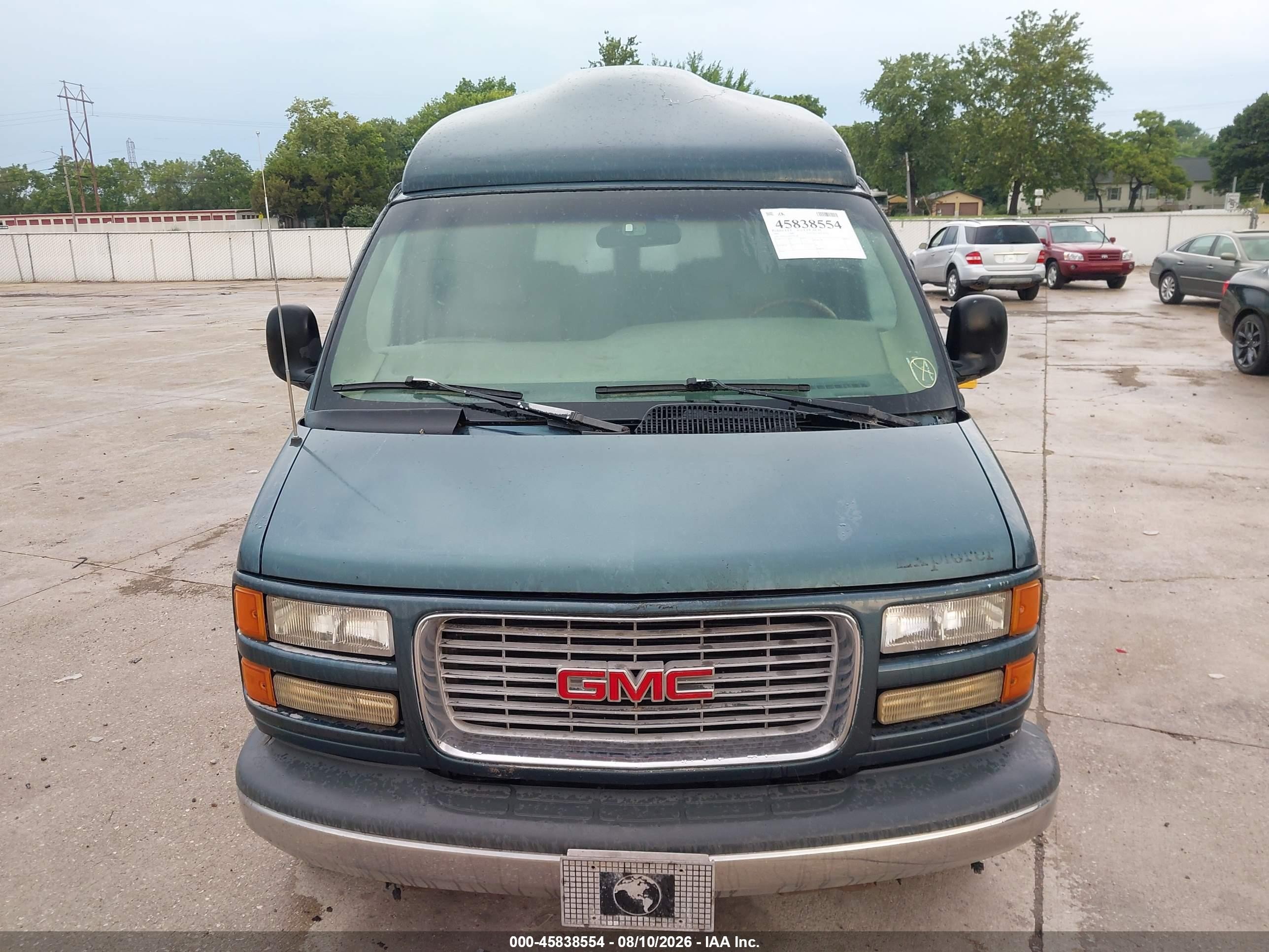 1999 Gmc Savana Rv G1500   Green vin: 1GDFG15R8X1027188