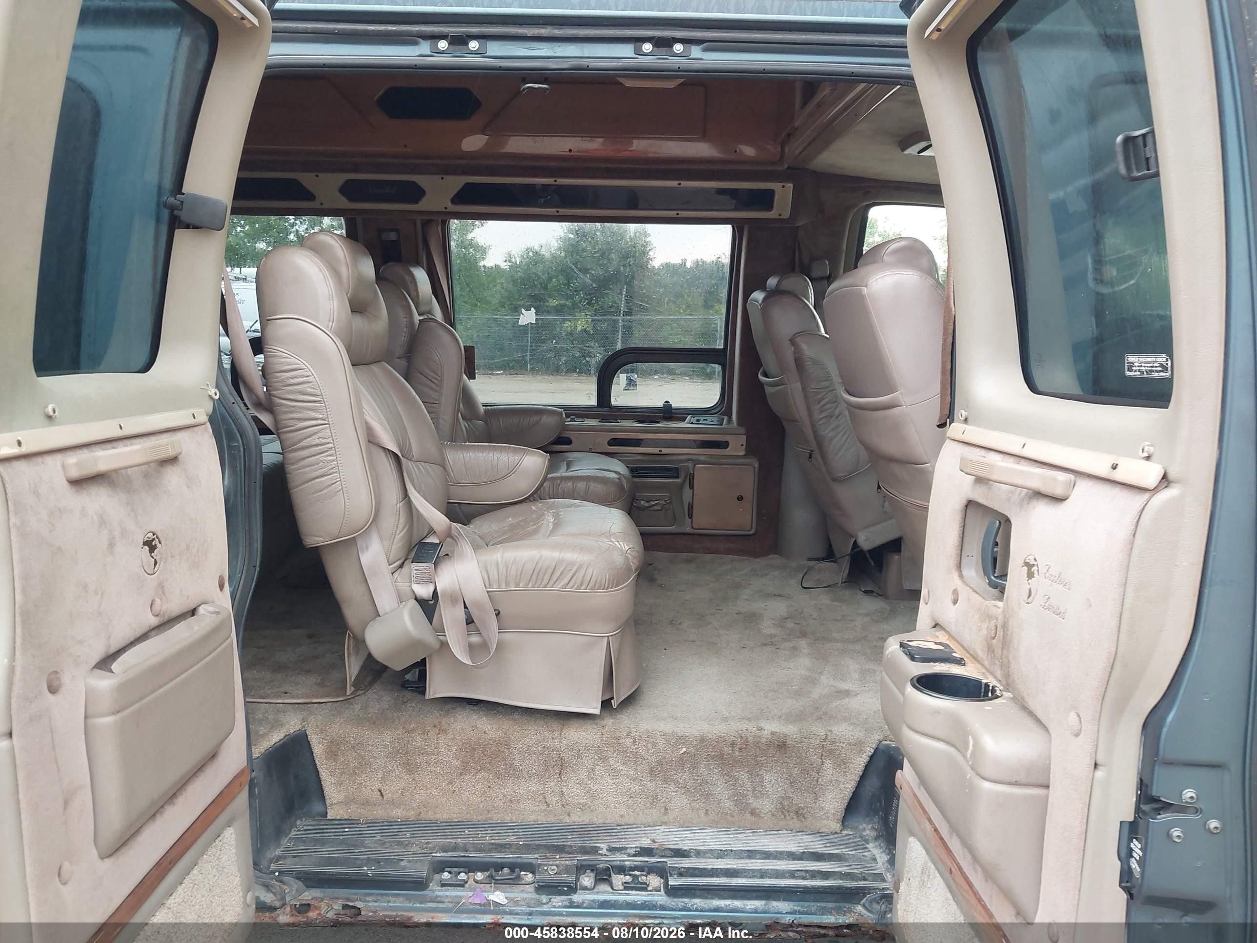 1999 Gmc Savana Rv G1500   Green vin: 1GDFG15R8X1027188