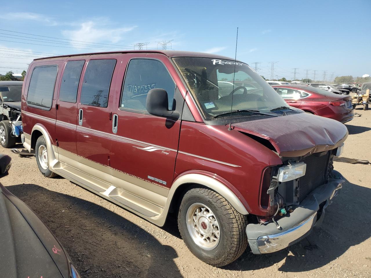 2002 Gmc Savana Rv G1500 Burgundy vin: 1GDFG15R921149437