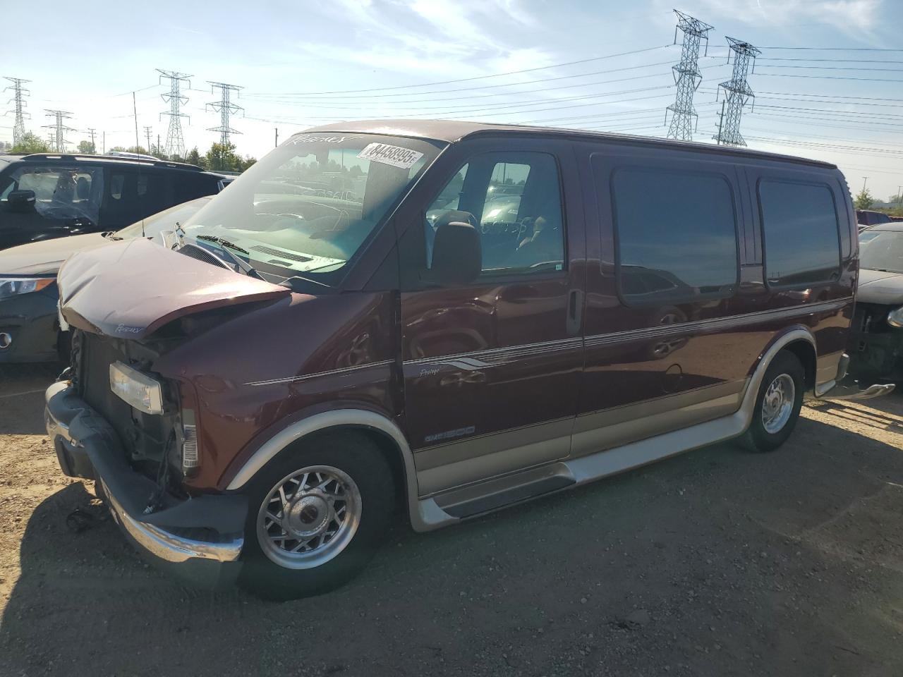 2002 Gmc Savana Rv G1500 Burgundy vin: 1GDFG15R921149437