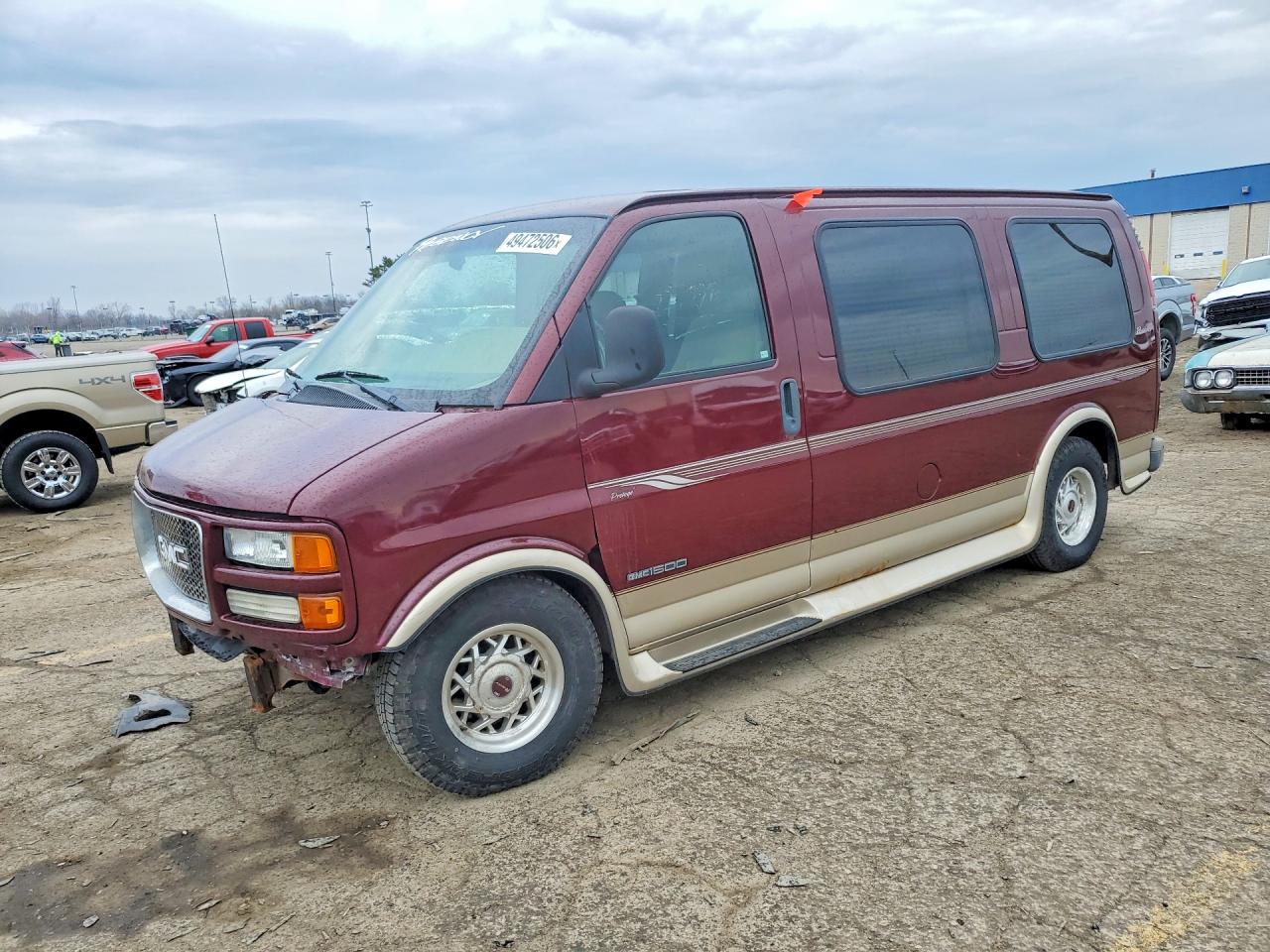2002 Gmc Savana Rv G1500 Red vin: 1GDFG15R921149437