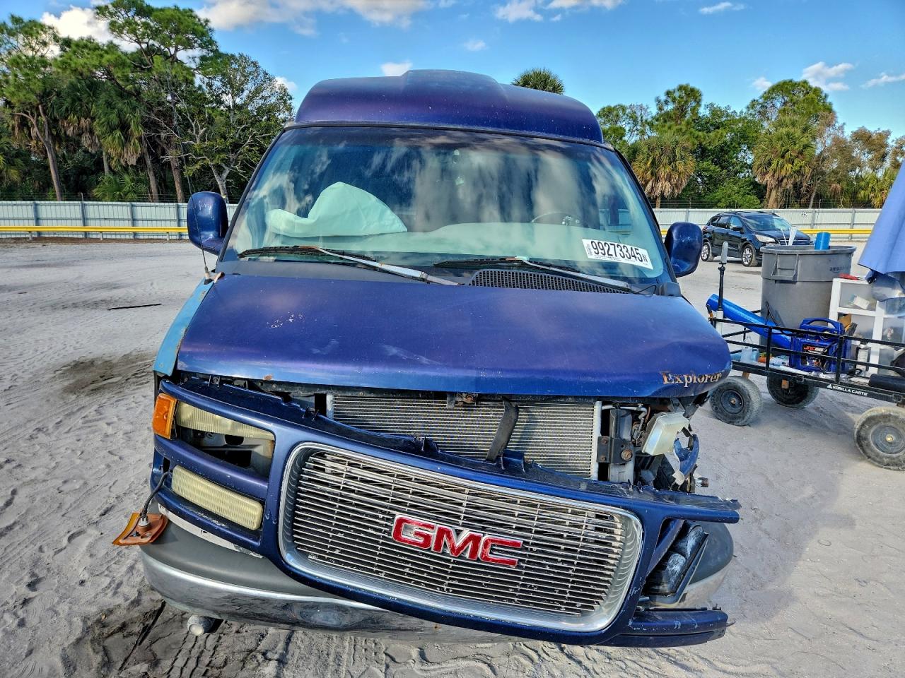 2002 Gmc Savana Rv G1500 Blue vin: 1GDFG15R921196323